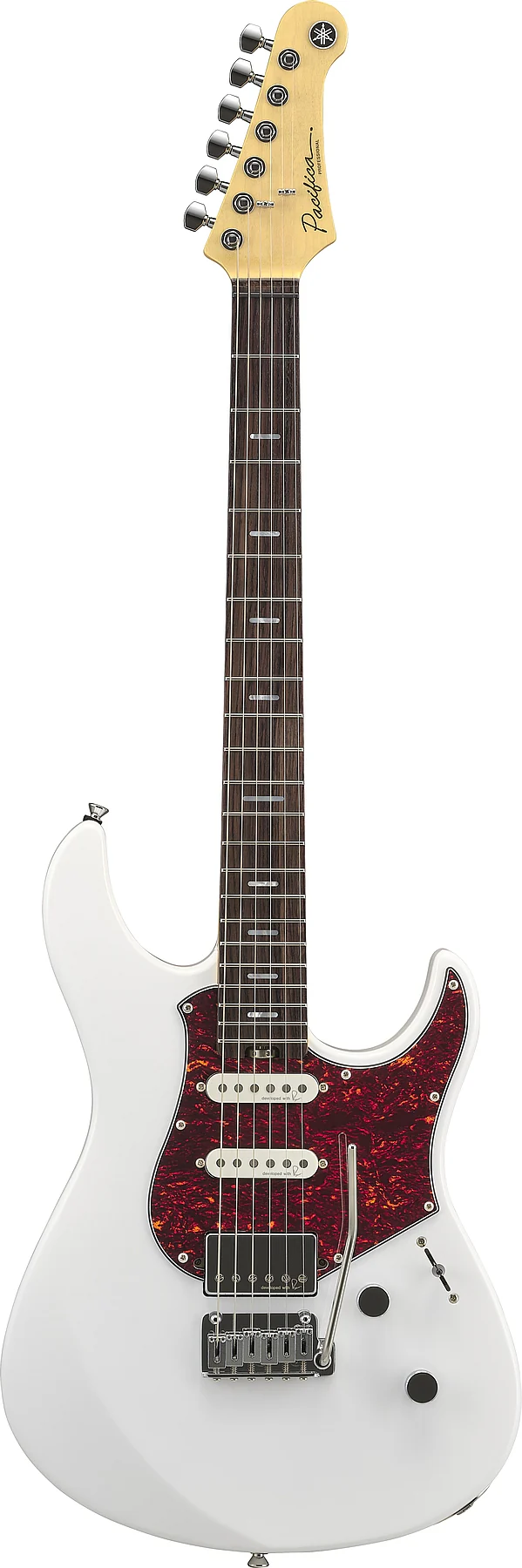 Yamaha PACP12 SWH 6-String RH Pacifica Professional Solidbody Electric Guitar w/ Rosewood Fingerboard – Shell White (Certified Refurbished) - Image 4