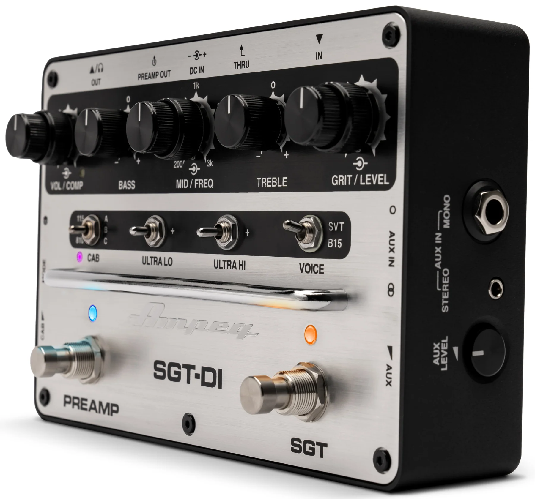 Ampeg SGTDI Preamp and DI All In One Stompbox (Certified Refurbished) - Image 4