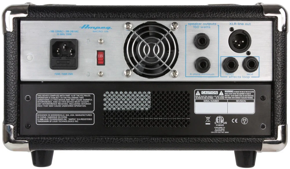 Ampeg SVT MICRO 200 Watt Solid State, SVT Classic Style Head Classic Series (Certified Refurbished) - Image 3