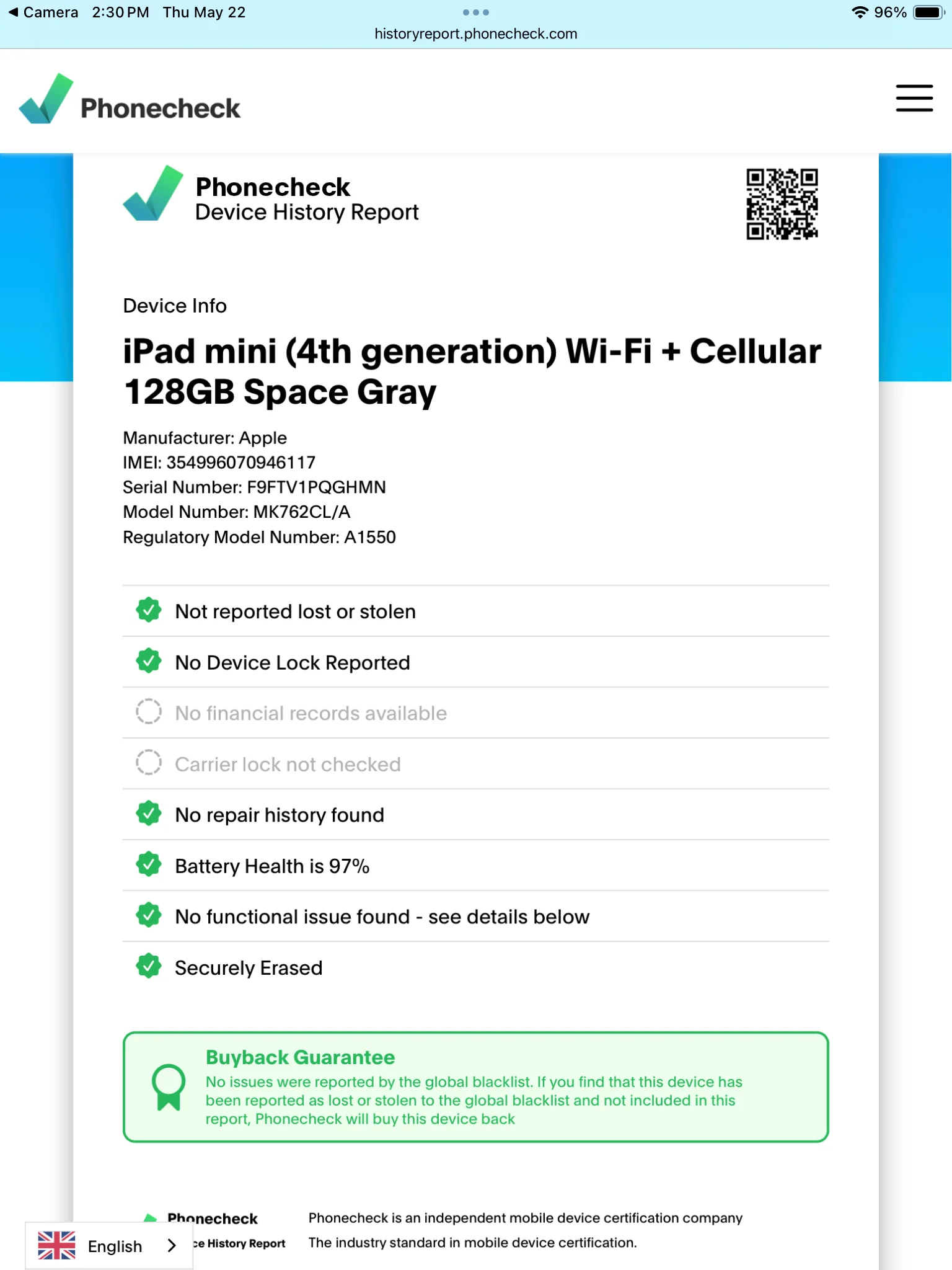 Apple iPad Mini 4th Generation (Wi-Fi + Cellular) (Refurbished) - Image 6
