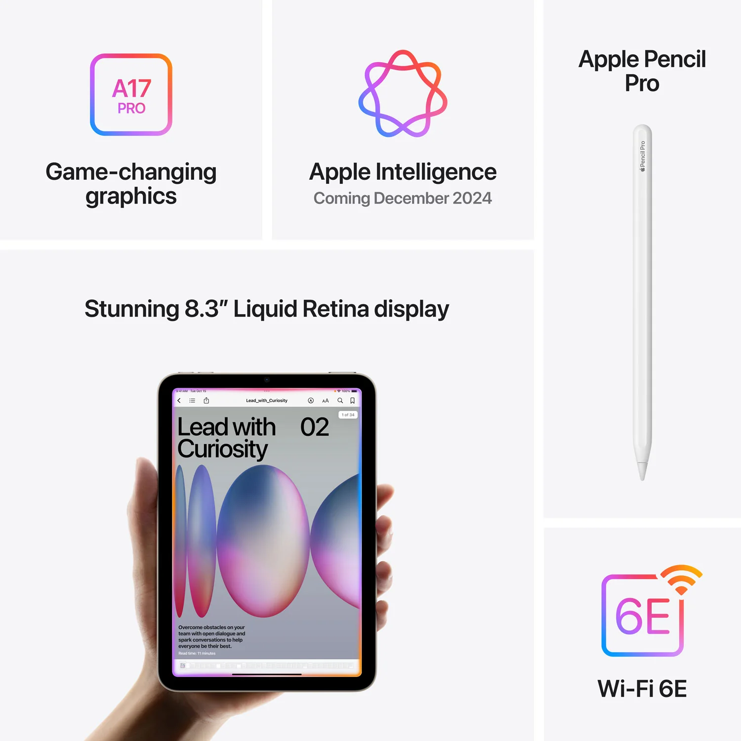 Apple iPad Mini 6th Generation (8.3 inch, Wi-Fi) (Refurbished) - Image 12