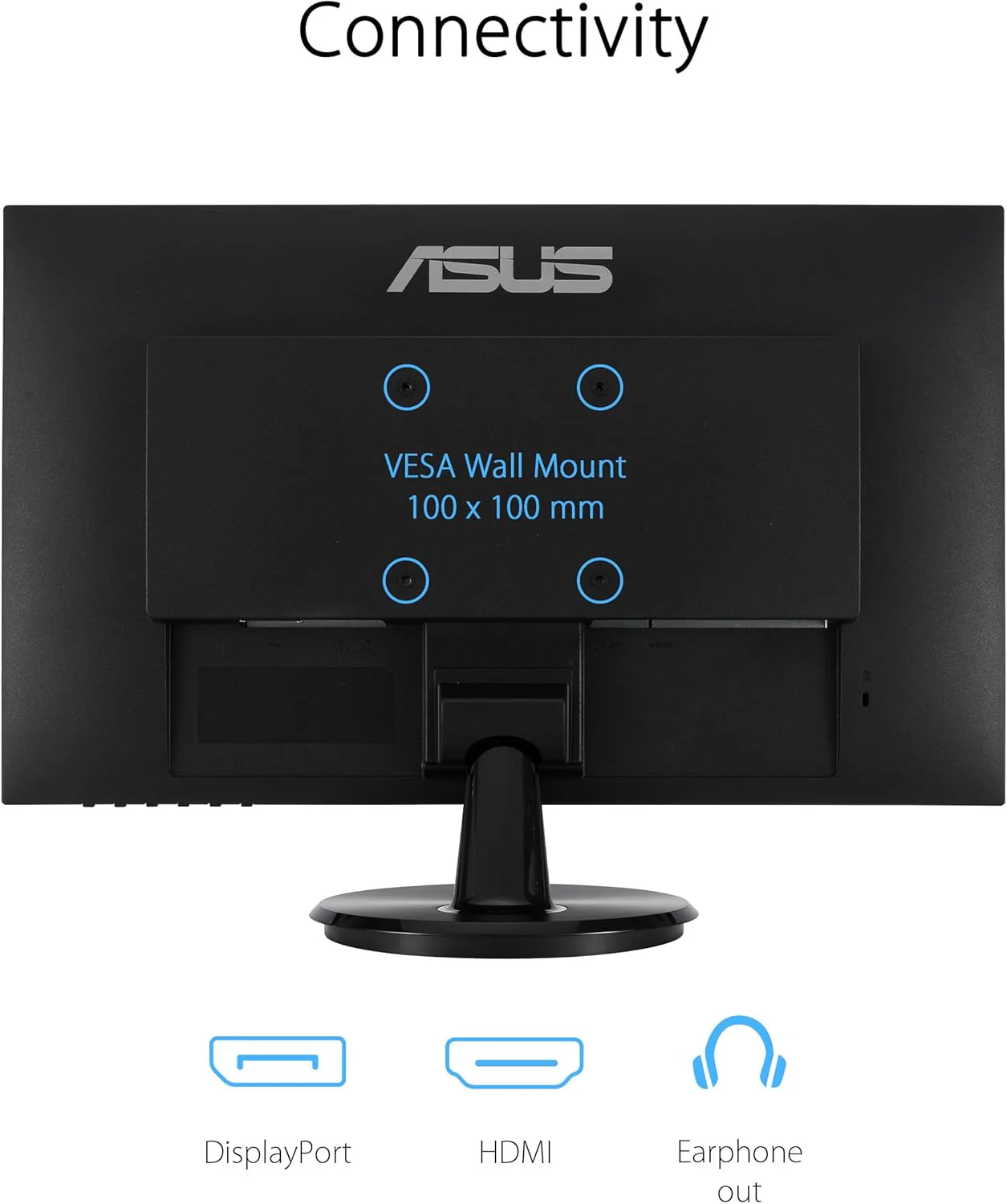 ASUS 24” (23.8-inch viewable) 1080P Eye Care Monitor (VA24DQF) - IPS, Full HD, Frameless, 100Hz, 1ms, Adaptive-Sync, for Working and Gaming, Low Blue Light, Flicker Free, DisplayPort (Certified Refurbished) - Image 6