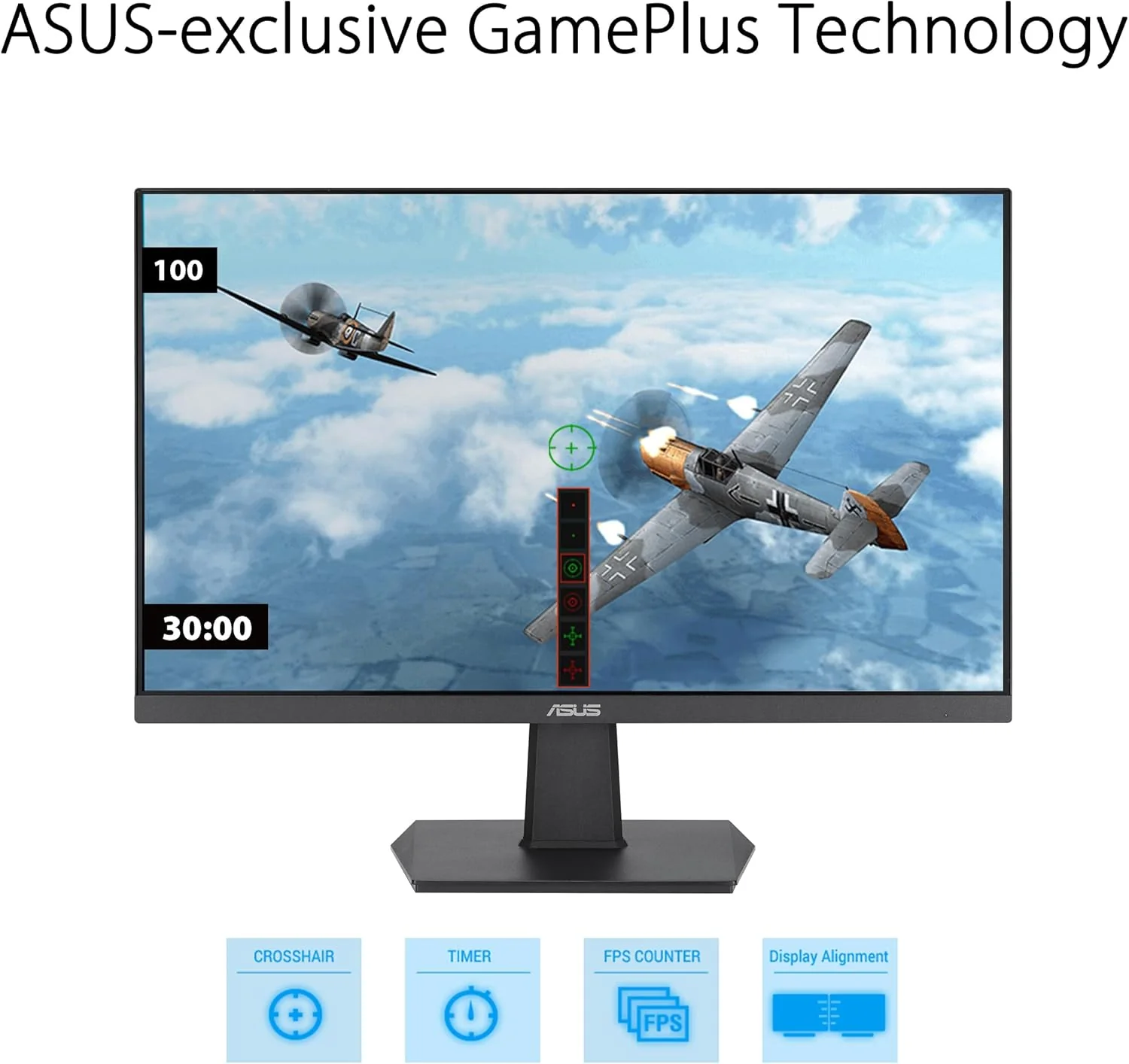 ASUS 24” (23.8-inch viewable) 1080P Eye Care Monitor (VA24EHF) - IPS, Full HD, Frameless, 100Hz, 1ms, Adaptive-Sync, for Working and Gaming, Low Blue Light, HDMI, VESA Mountable, Tilt (Certified Refurbished) - Image 5