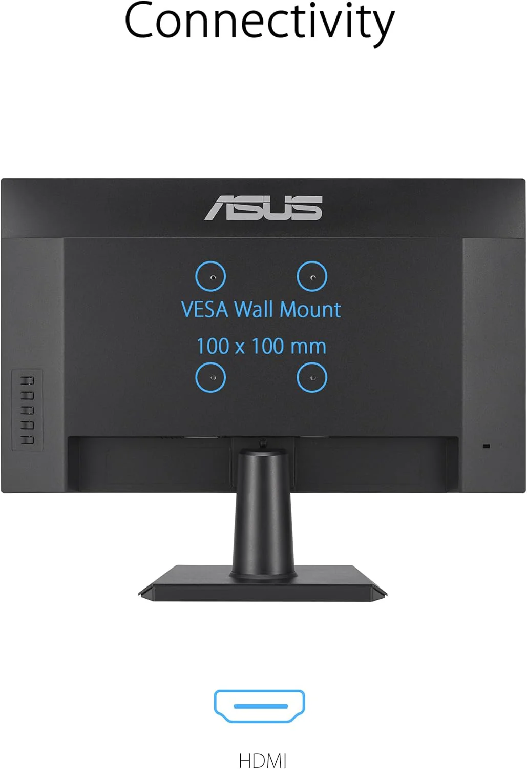 ASUS 24” (23.8-inch viewable) 1080P Eye Care Monitor (VA24EHF) - IPS, Full HD, Frameless, 100Hz, 1ms, Adaptive-Sync, for Working and Gaming, Low Blue Light, HDMI, VESA Mountable, Tilt (Certified Refurbished) - Image 6