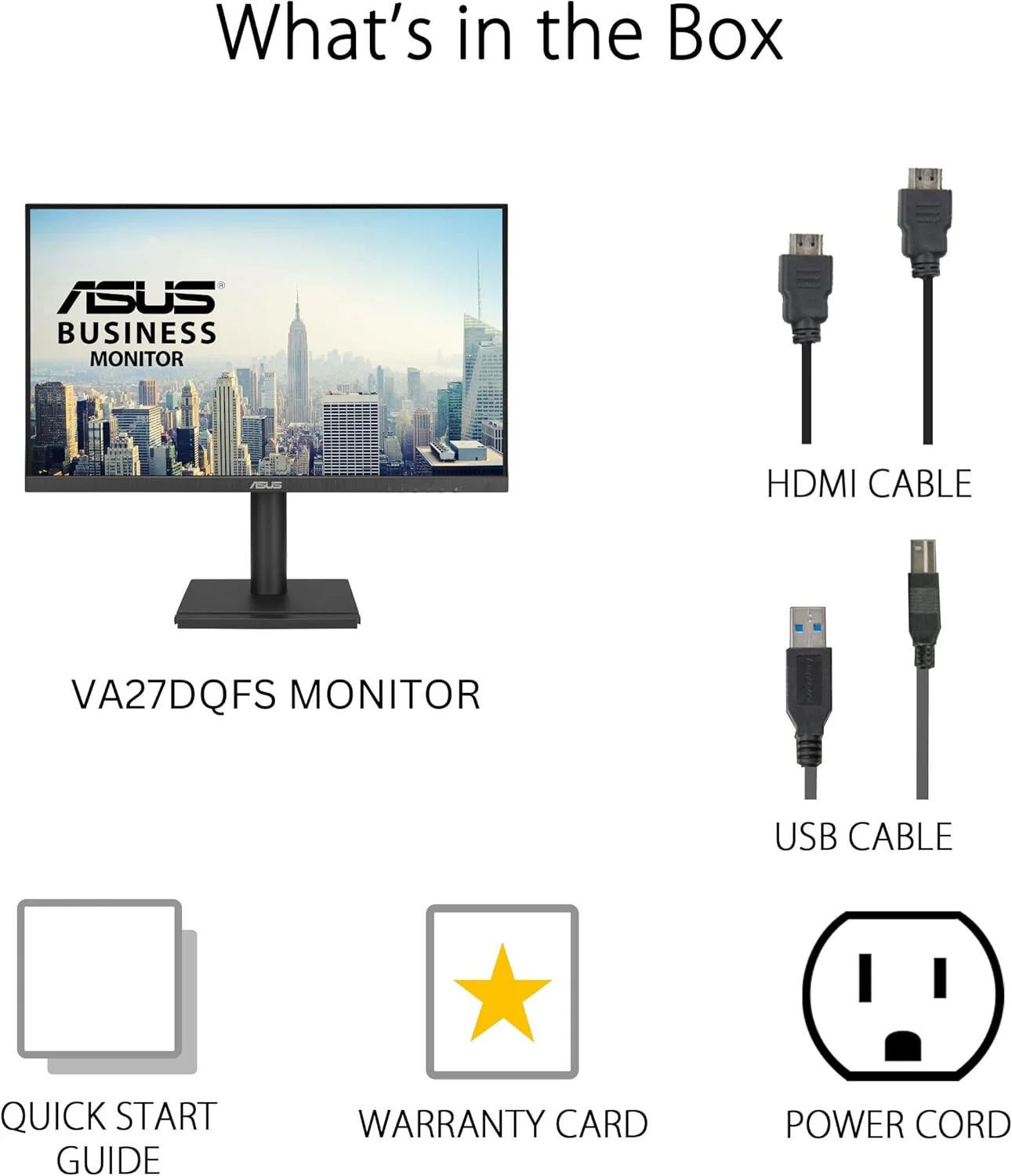 ASUS VA27DQFS Business Monitor – 27-inch, IPS, Full HD, Frameless, 100Hz, Adaptive-Sync, 1ms MPRT, HDMI, DisplayPort, VGA, Low Blue Light, Flicker Free, Ergonomic Design, Wall Mountable (Certified Refurbished) - Image 4