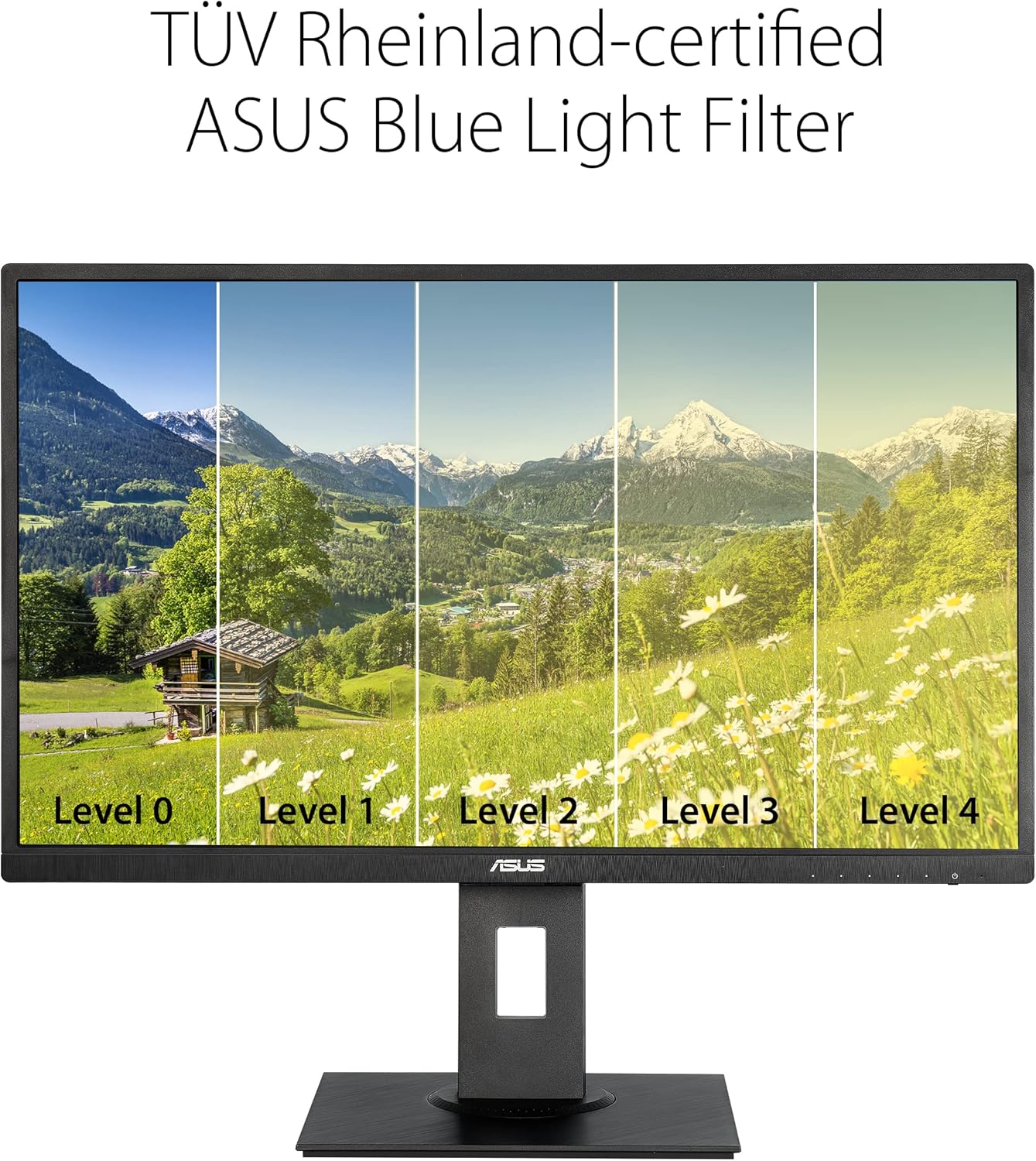 ASUS 27” 1080P Monitor (VA279HAL) - Full HD, Built-in Speakers, Eye Care, Low Blue Light, Flicker Free, VESA Mountable, Height Adjustment, Pivot, Swivel, Tilt, HDMI, VGA (Certified Refurbish) - Image 7