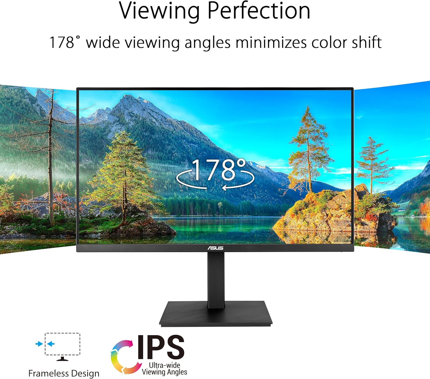 ASUS 27” 4K Business Monitor (VA27UQSB) - UHD (3840 x 2160), IPS, Frameless, HDR10, DisplayPort, Dual HDMI, Speakers, Eye Care, Ergonomic, pivot, swivel, height adjustable, DisplayWidget (Certified Refurbished) - Image 2