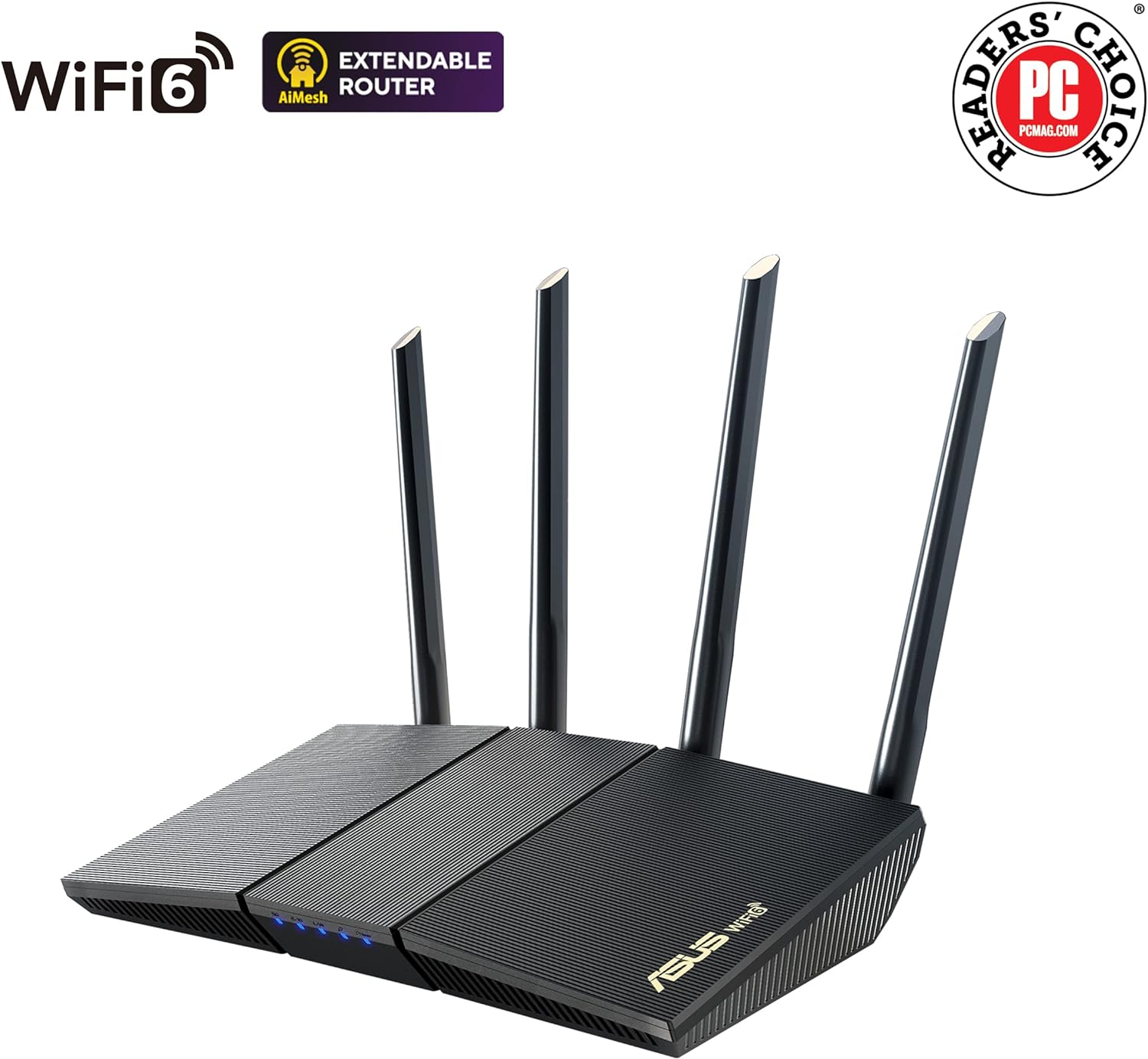 ASUS AX1800S Gigabit Ethernet Dual-Band 2.4GHz / 5GHz Wireless Router (Certified Refurbished) - Image 2