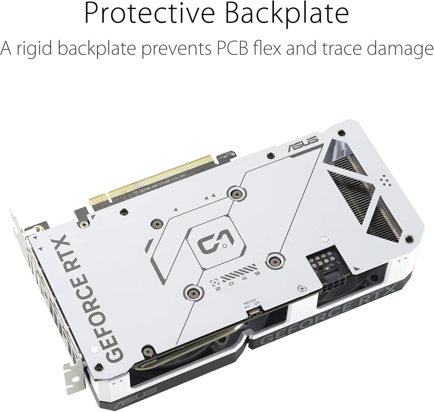 ASUS Dual GeForce RTX 4060 OC White Edition 8GB GDDR6 (PCIe 4.0, 8GB GDDR6, DLSS 3, HDMI 2.1a, DisplayPort 1.4a, 2.5-Slot Design, Axial-tech Fan Design, 0dB Technology, and More) (Certified Refurbished) - Image 5