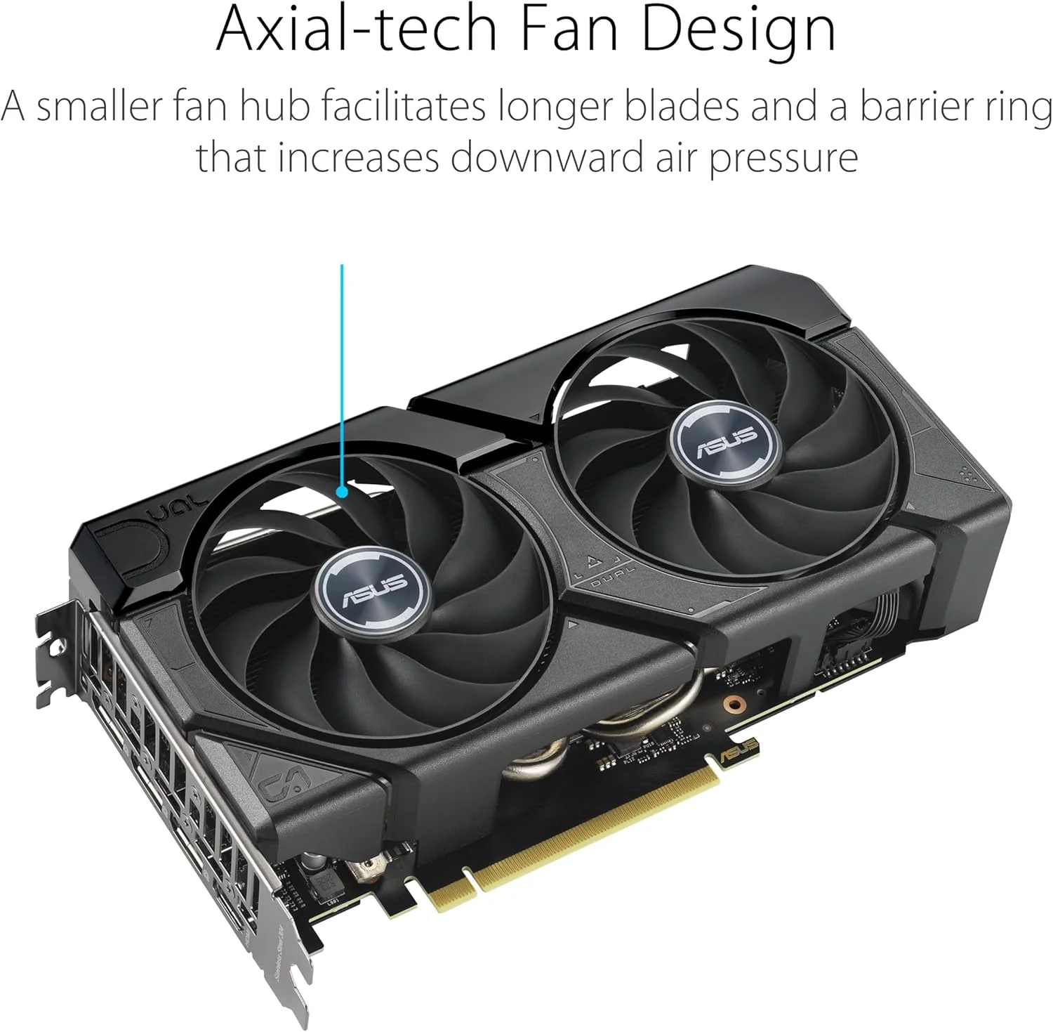 ASUS Dual GeForce RTX 4070 Super EVO OC Edition 12GB GDDR6X (PCIe 4.0, 12GB GDDR6X, DLSS 3, HDMI 2.1a, DisplayPort 1.4a, 2.5-Slot Design, Axial-tech Fan Design, 0dB Technology, and More) (Certified Refurbished) - Image 2