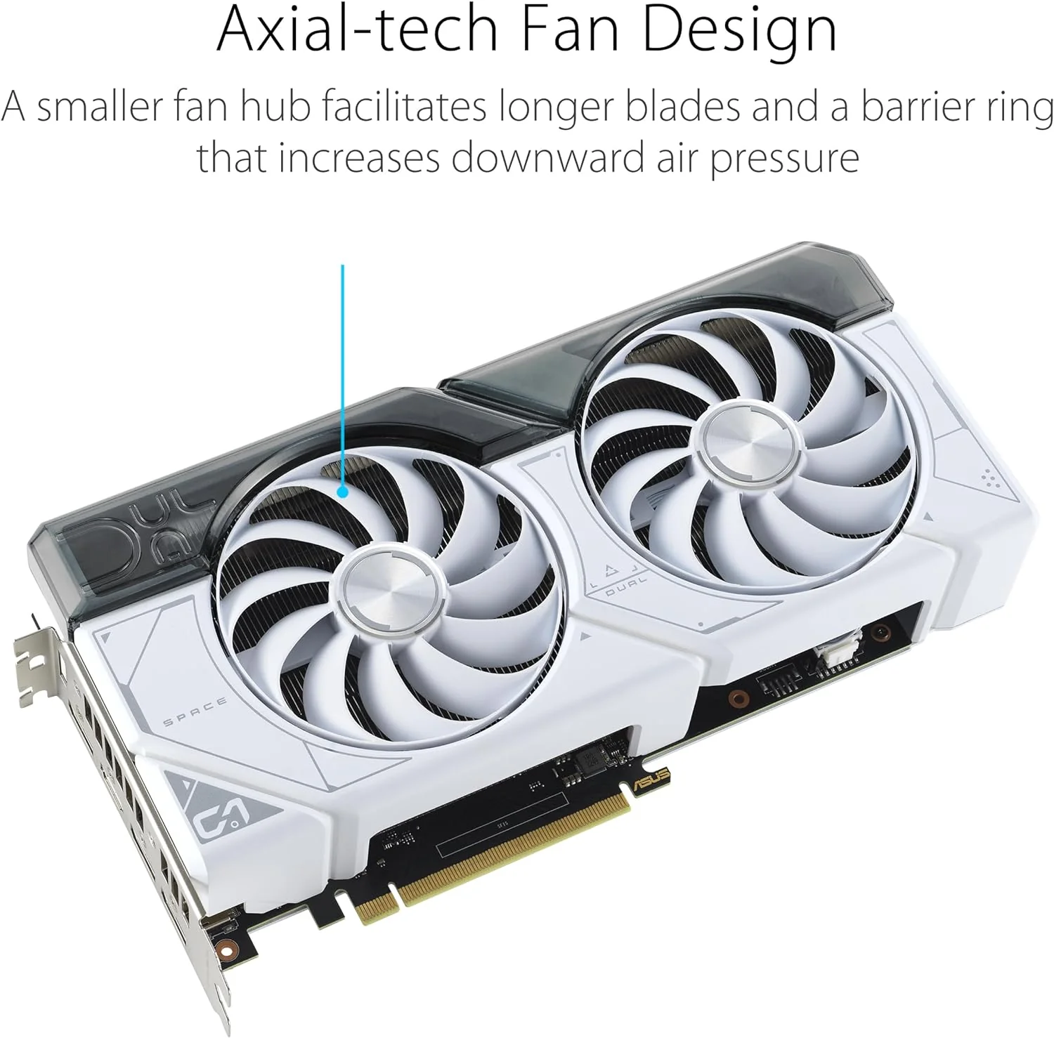 ASUS Dual GeForce RTX 4070 Super White OC Edition (PCIe 4.0, 12GB GDDR6X, DLSS 3, HDMI 2.1a, DisplayPort 1.4a, 2.56-Slot Design, Axial-tech Fan Design, Auto-Extreme Technology, and More) (Certified Refurbished) - Image 10