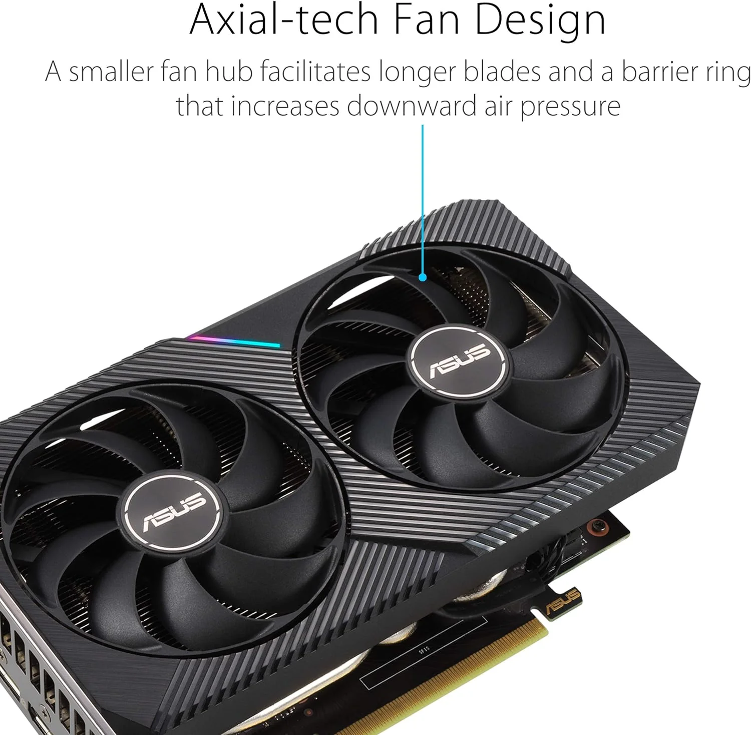 ASUS Dual NVIDIA GeForce RTX 3060 V2 OC Edition 12GB GDDR6 Gaming Graphics Card (PCIe 4.0, 12GB GDDR6 Memory, HDMI 2.1, DisplayPort 1.4a, 2-Slot Design (Certified Refurbished) - Image 3