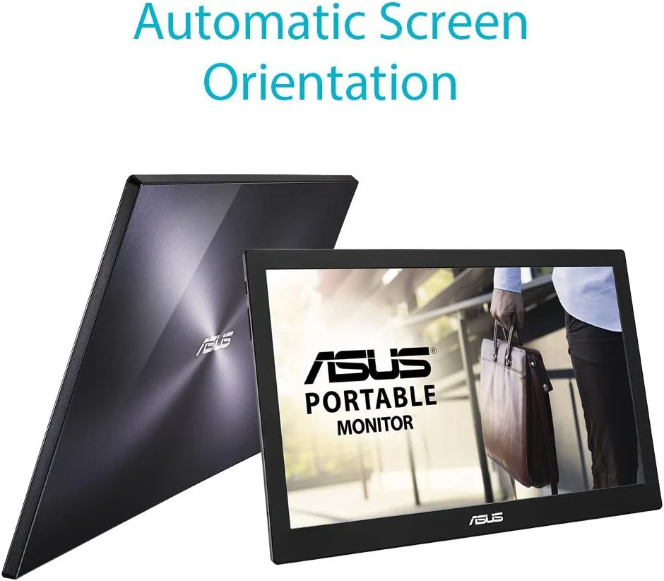 ASUS MB169B+ Portable USB Monitor - 16 inch (15.6 inch viewable), Full HD, USB-powered, IPS, Ultra-slim, Smart Case (Certified Refurbished) - Image 4