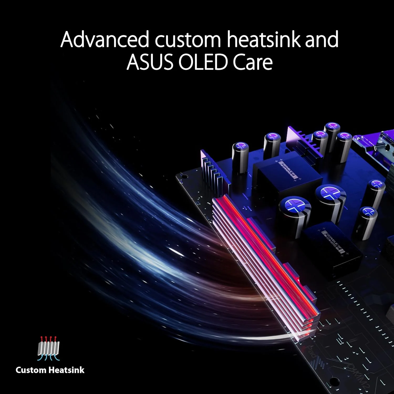 ASUS ROG Swift 34” OLED Ultrawide 800R Curved Gaming Monitor (PG34WCDM) – 21:9 (3440 x 1440), 240Hz, 0.03ms, G-SYNC Compatible, Custom Heatsink, Uniform Brightness, Smart KVM, USB-C 90W PD, 1300nits (Certified Refurbished) - Image 9