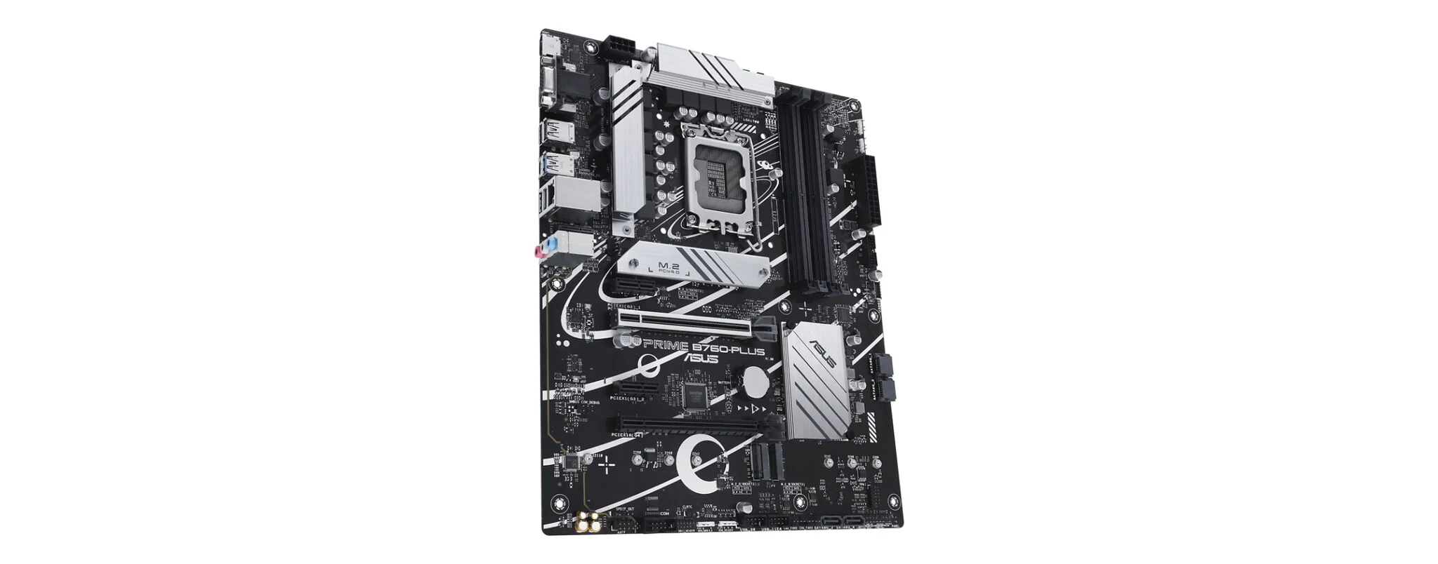 ASUS Prime B760-PLUS, an Intel B760 LGA 1700 ATX Motherboard (PCIe 5.0, three PCIe 4.0 M.2 slots, DDR5, Realtek 2.5Gb Ethernet, DisplayPort, VGA, HDMI, SATA 6 Gbps, USB 3.2 Gen 2x2 Type-C, Thunderbolt (USB4) support, Aura Sync (Certified Refurbished) - Image 3
