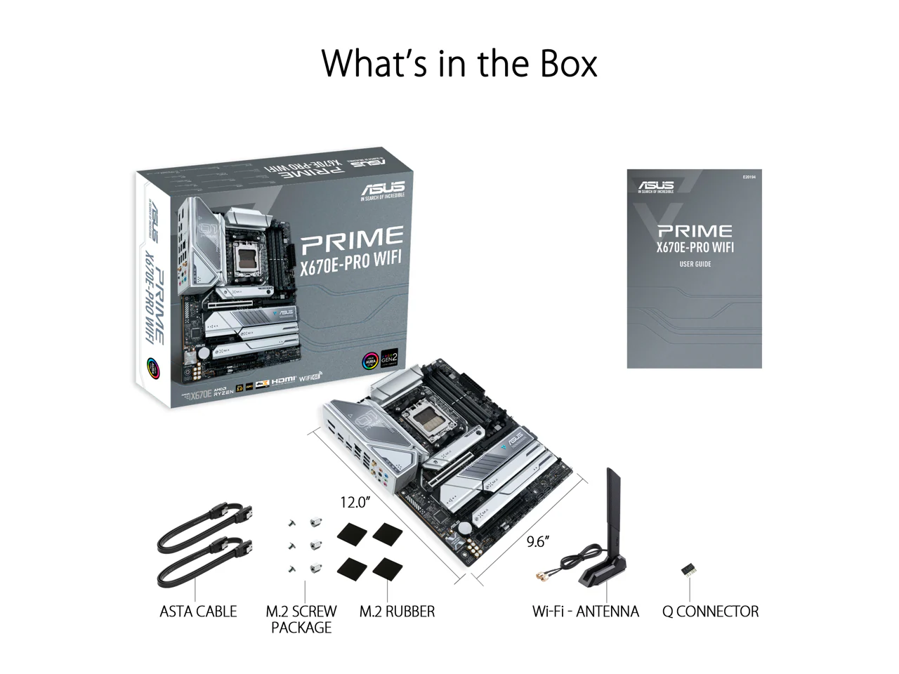 ASUS Prime X670E-PRO WiFi Socket AM5 (LGA 1718) Ryzen 7000 ATX Motherboard (PCIe 5.0,DDR5,4X M.2 Slots, USB 3.2 Gen 2x2 Type-C, USB4 Support, WiFi 6E, and 2.5G Ethernet) (Certified Refurbished) - Image 6