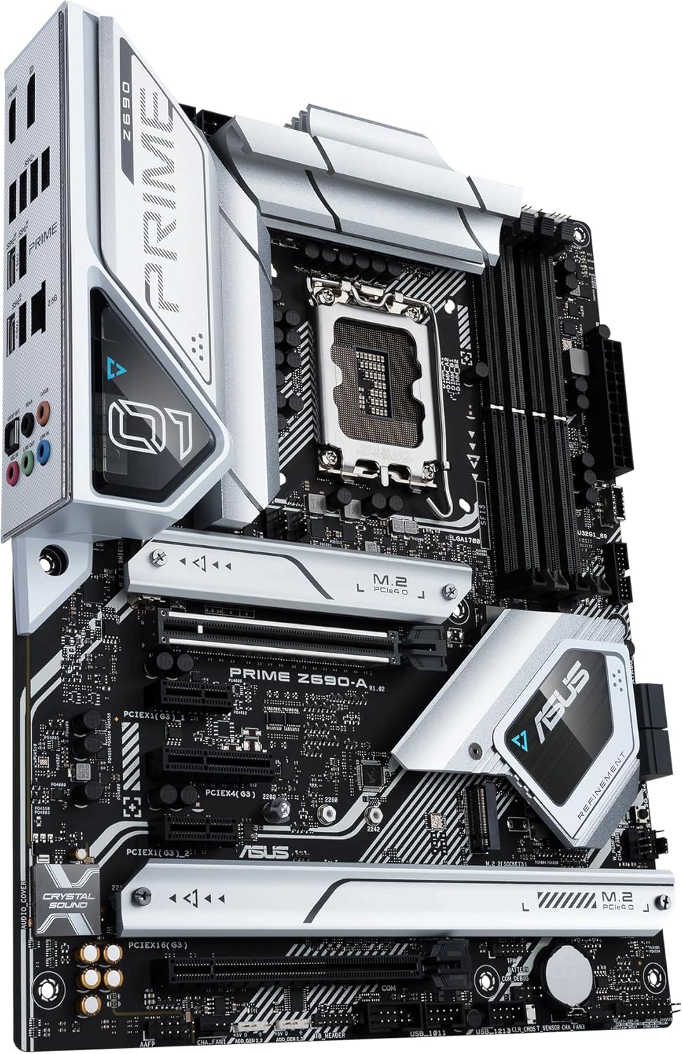Asus Prime Z690-A Intel Z690 LGA1700 DDR5 6000 DP HDMI 3x M2 USB 3.2 Aura RGB 2.5Gbit LAN ATX PCIe 5.0, 16+1 Power Phase, Two-Way AI Audio Blocker Mic, Windows 11 Ready (Certified Refurbished) - Image 2