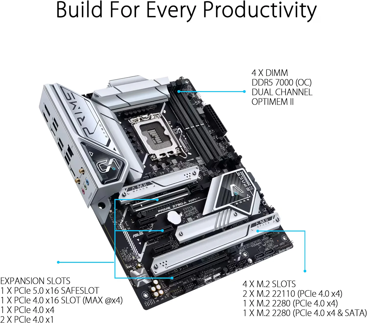ASUS Prime Z790-A WiFi 6E LGA 1700(Intel 13th&12th) ATX Motherboard (Certified Refurbished) - Image 6