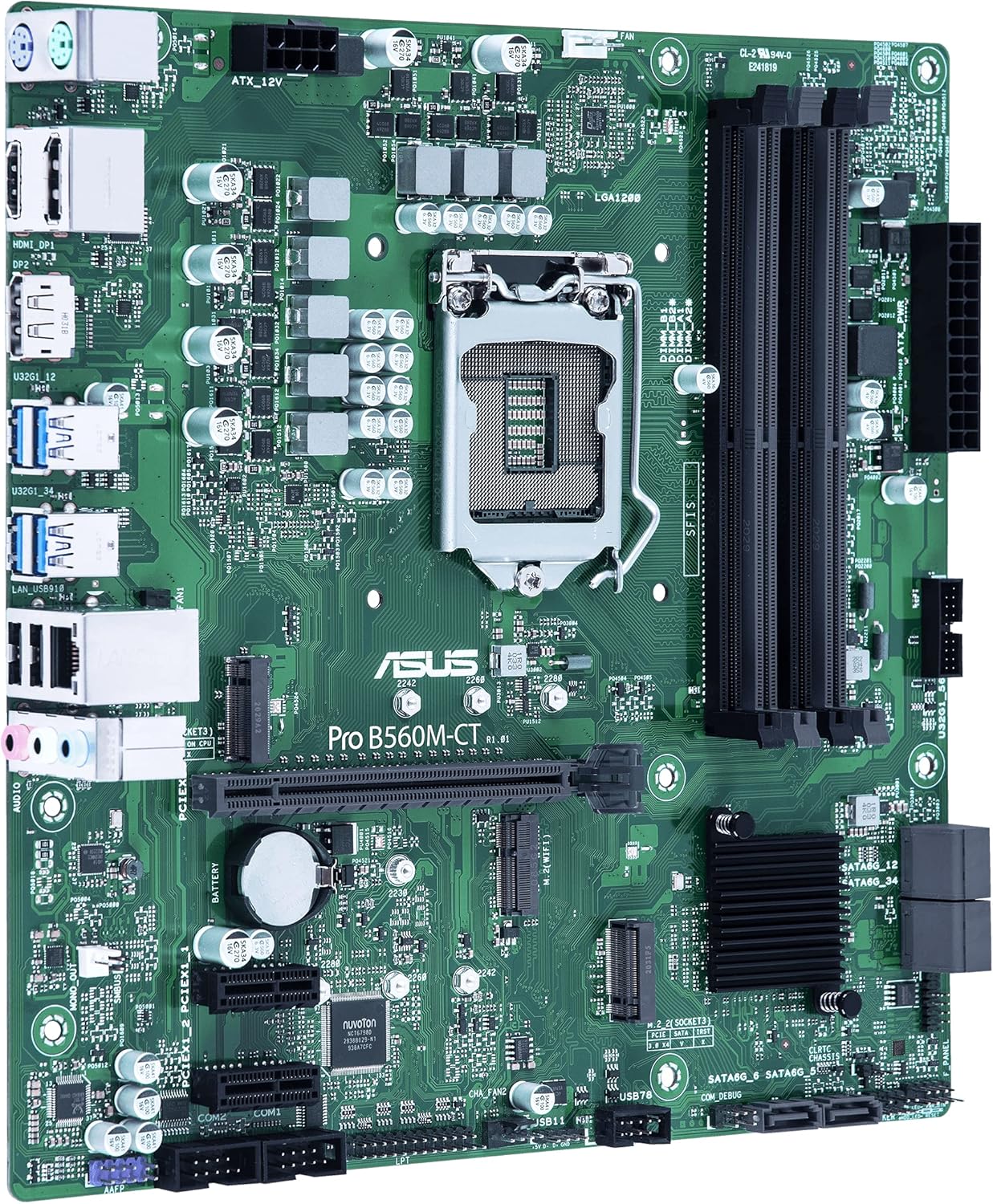 ASUS Pro-B560M-CT/CSM LGA1200 (Intel 10th&11th Gen) mATX Commerical Motherboard (Certified Refurbished) - Image 3