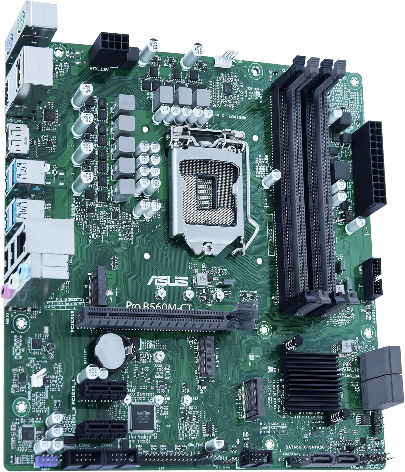 ASUS Pro-B560M-CT/CSM LGA1200 (Intel 10th&11th Gen) mATX Commerical Motherboard (Certified Refurbished) - Image 5