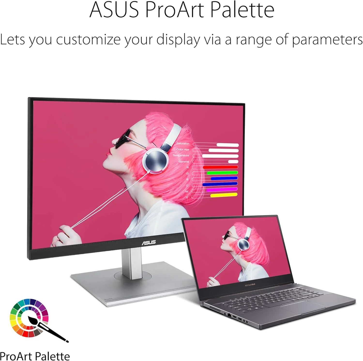 Asus ProArt 27 inch PA278CV Monitor | WQHD (2560 x 1440) | 100% sRGB, 100% Rec. 709 | Calman Verified | USB Hub, USB-C, DisplayPort Daisy-Chaining, HDMI (Certified Refurbished) - Image 6