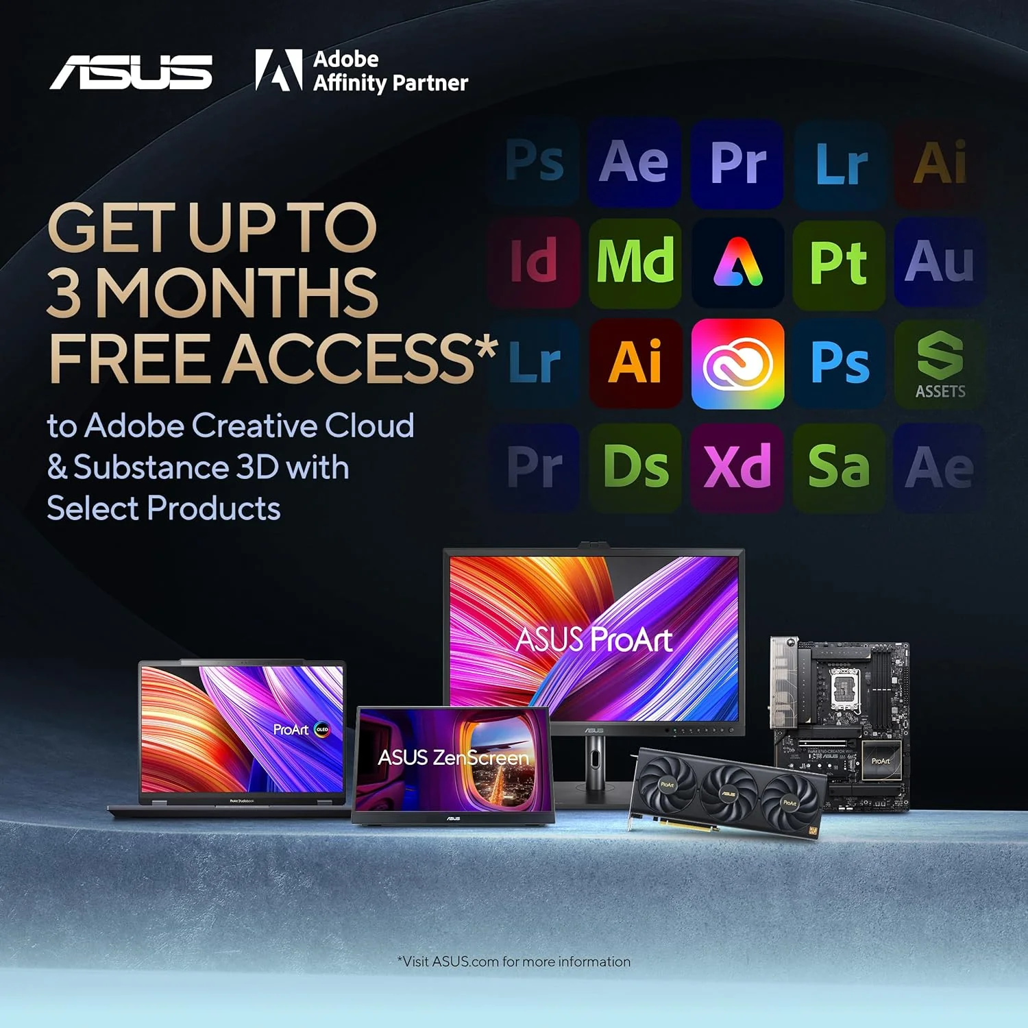 ASUS ProArt Display 32” 4K HDR Monitor (PA329CV) - UHD (3840 x 2160), IPS, 100% sRGB/Rec.709, Calman Verified, USB-C Power Delivery, DisplayPort, HDMI, USB 3.1 Hub, C-clamp, Height Adjustable (Certified Refurbished) - Image 9