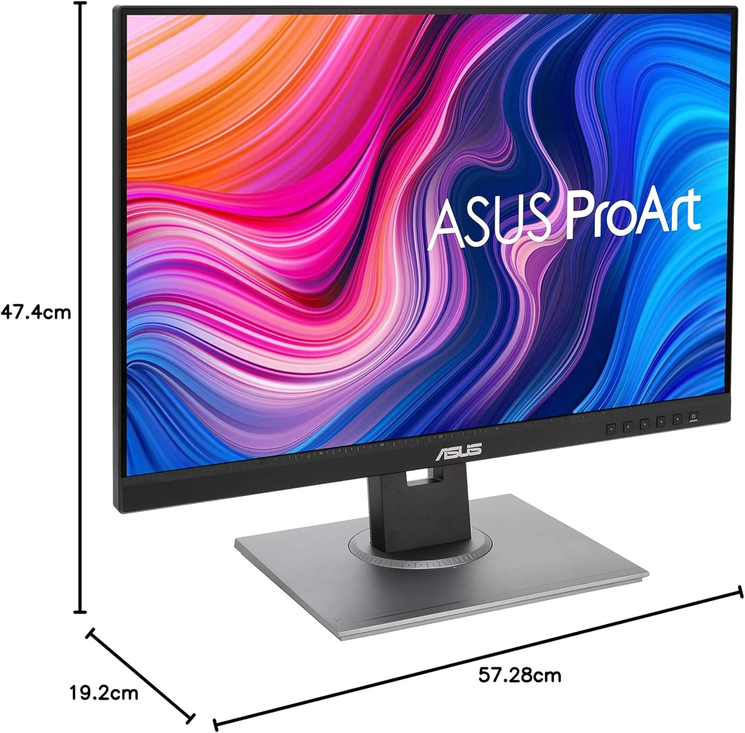 ASUS ProArt Display PA248QV 24.1” WUXGA (1920 x 1200) 16:10 Monitor, 100% sRGB/Rec.709 ΔE < 2, IPS, DisplayPort HDMI D-Sub, Calman Verified, Eye Care, Anti-glare, Tilt Pivot Swivel Height Adjustable (Certified Refurbished) - Image 5