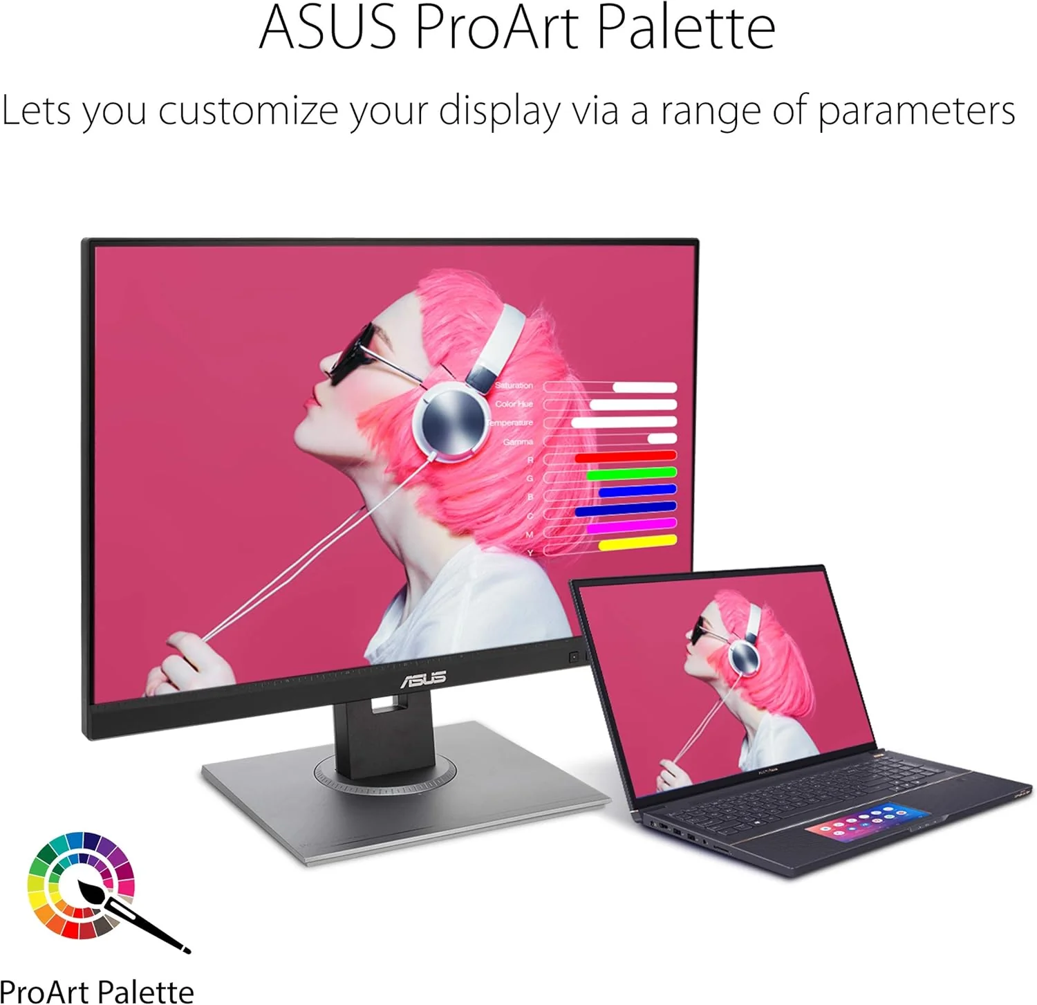 ASUS ProArt Display PA248QV 24.1” WUXGA (1920 x 1200) 16:10 Monitor, 100% sRGB/Rec.709 ΔE < 2, IPS, DisplayPort HDMI D-Sub, Calman Verified, Eye Care, Anti-glare, Tilt Pivot Swivel Height Adjustable (Certified Refurbished) - Image 7