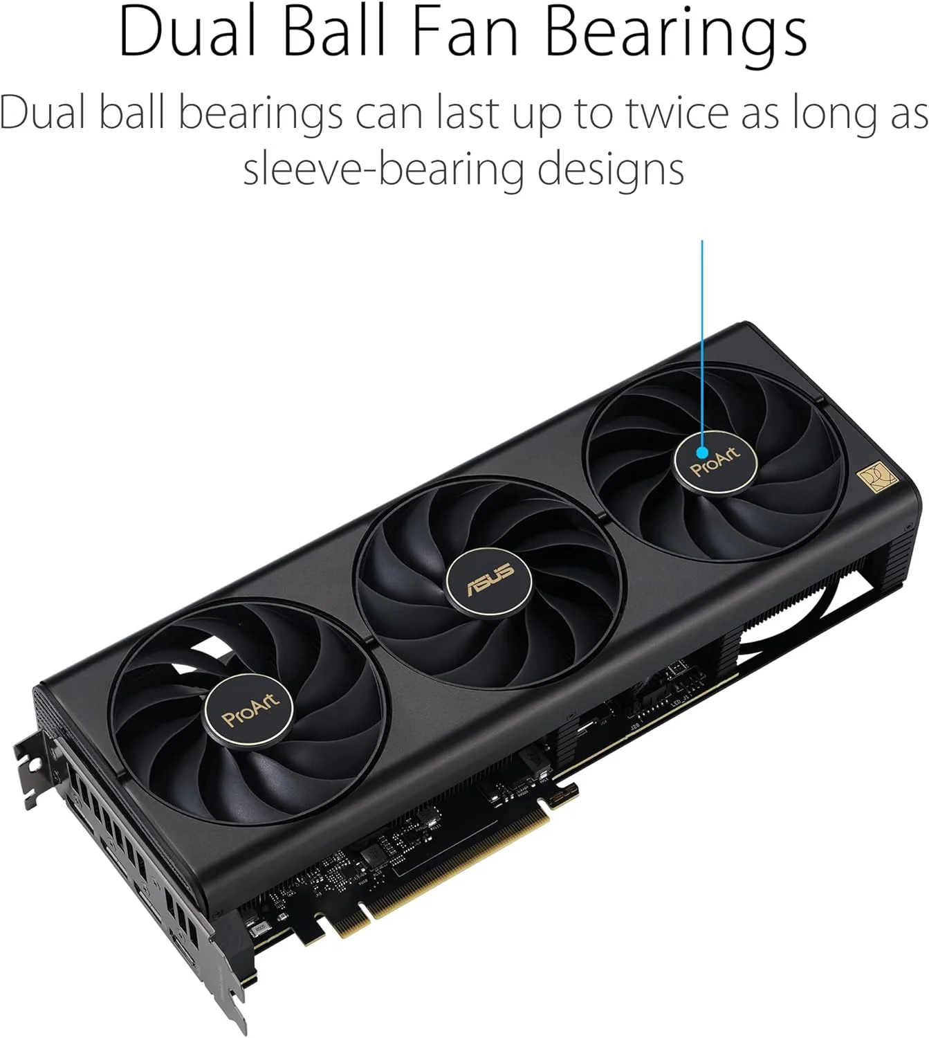 ASUS ProArt GeForce RTX 4080 Super OC Edition 16GB GDDR6X Gaming Graphics Card (NVIDIA GeForce RTX4080 DLSS 3, PCIe 4.0, 1x HDMI 2.1a, 3X DisplayPort 1.4a) (Certified Refurbished) - Image 3