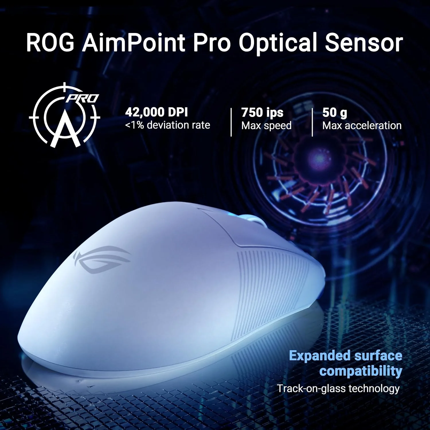 ASUS ROG Keris II Ace Wireless Gaming Mouse, 54g Lightweight, AimPoint Pro 42K Optical Sensor, Optical Micro Switches, SpeedNova Wireless, ROG Polling Rate Booster, Esports & FPS Gaming (Certified Refurbished) - Image 13