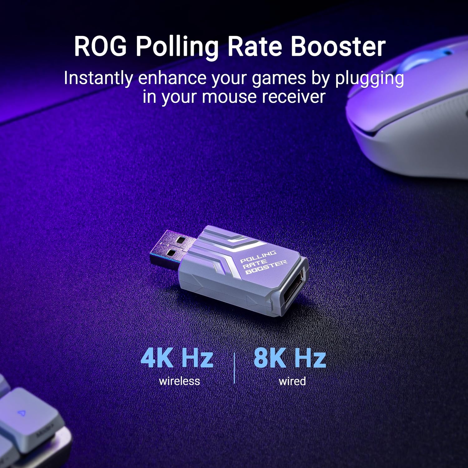 ASUS ROG Keris II Ace Wireless Gaming Mouse, 54g Lightweight, AimPoint Pro 42K Optical Sensor, Optical Micro Switches, SpeedNova Wireless, ROG Polling Rate Booster, Esports & FPS Gaming (Certified Refurbished) - Image 14