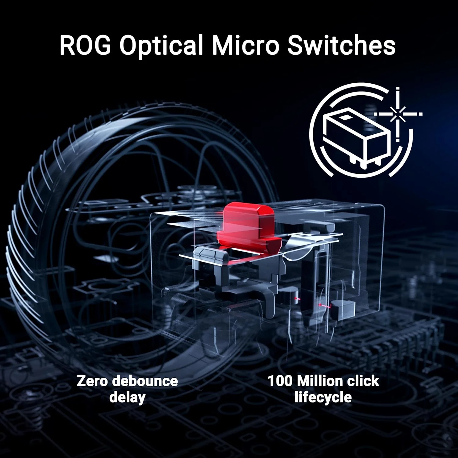 ASUS ROG Keris II Ace Wireless Gaming Mouse, 54g Lightweight, AimPoint Pro 42K Optical Sensor, Optical Micro Switches, SpeedNova Wireless, ROG Polling Rate Booster, Esports & FPS Gaming (Certified Refurbished) - Image 8