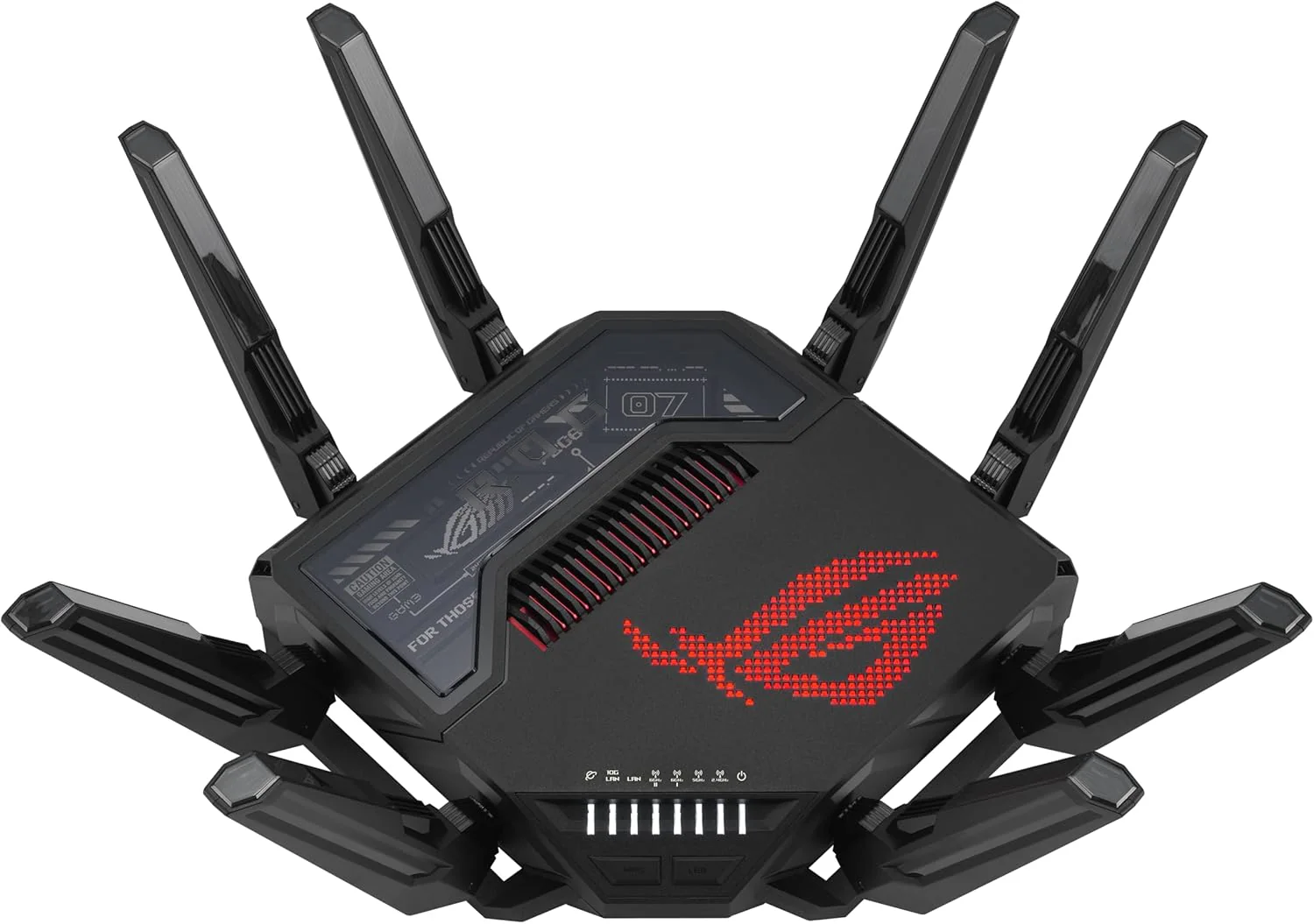 ASUS ROG Rapture GT-BE98 PRO First Quad-Band WiFi 7 Gaming Router supports 320MHz, Dual 10G Port, Triple-level Game Acceleration, Mobile Game Mode, Subscription-Free Security, AiMesh, and VPN features (Certified Refurbished) - Image 2
