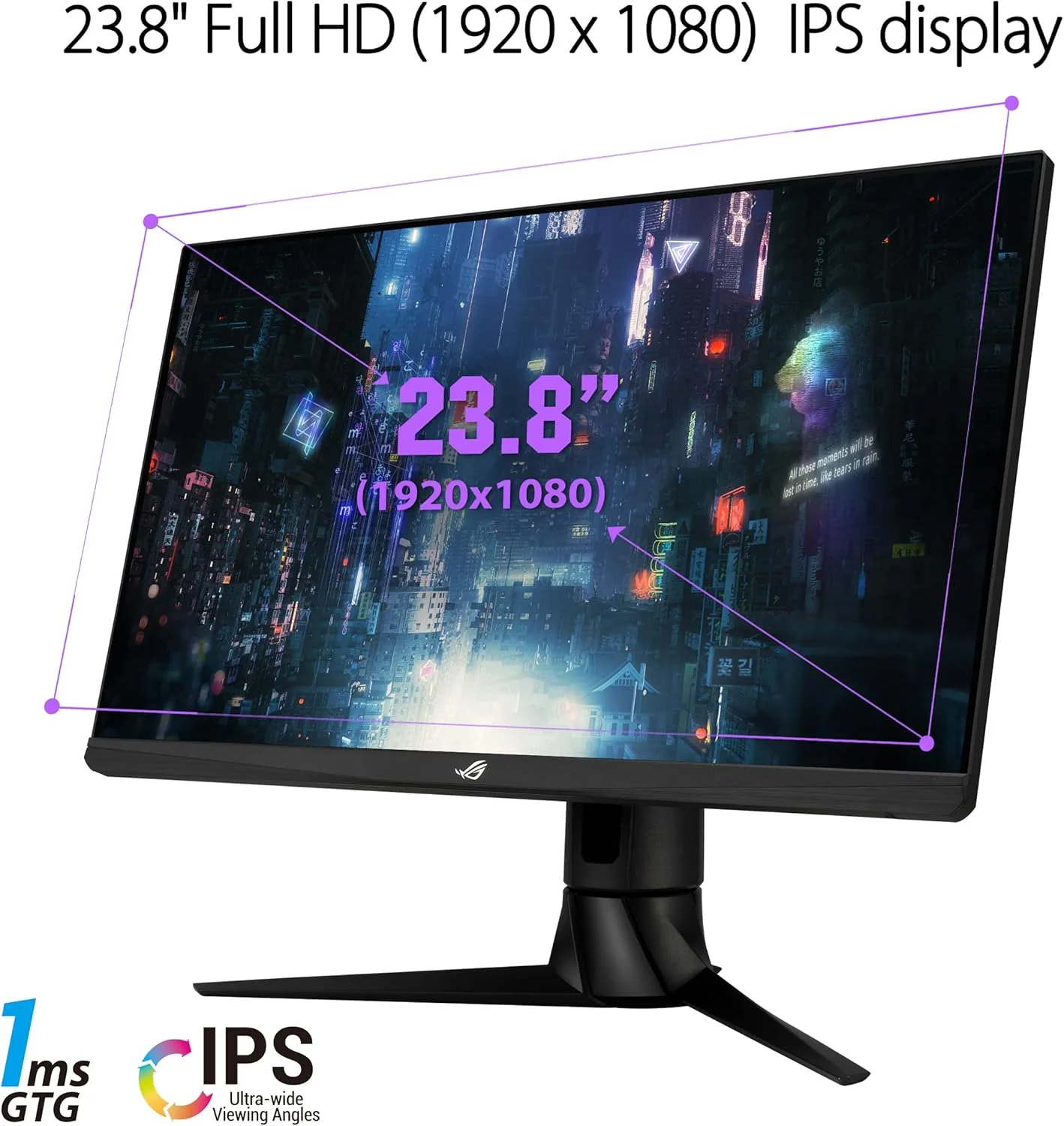 ASUS ROG Strix 23.8” 1080P HDR Gaming Monitor (XG249CM) - Full HD, IPS, 270Hz, 1ms, Extreme Low Motion Blur Sync, FreeSync Premium, 105% sRGB, Eye Care, USB-C, DisplayPort, HDMI, Height Adjustable (Certified Refurbished) - Image 2
