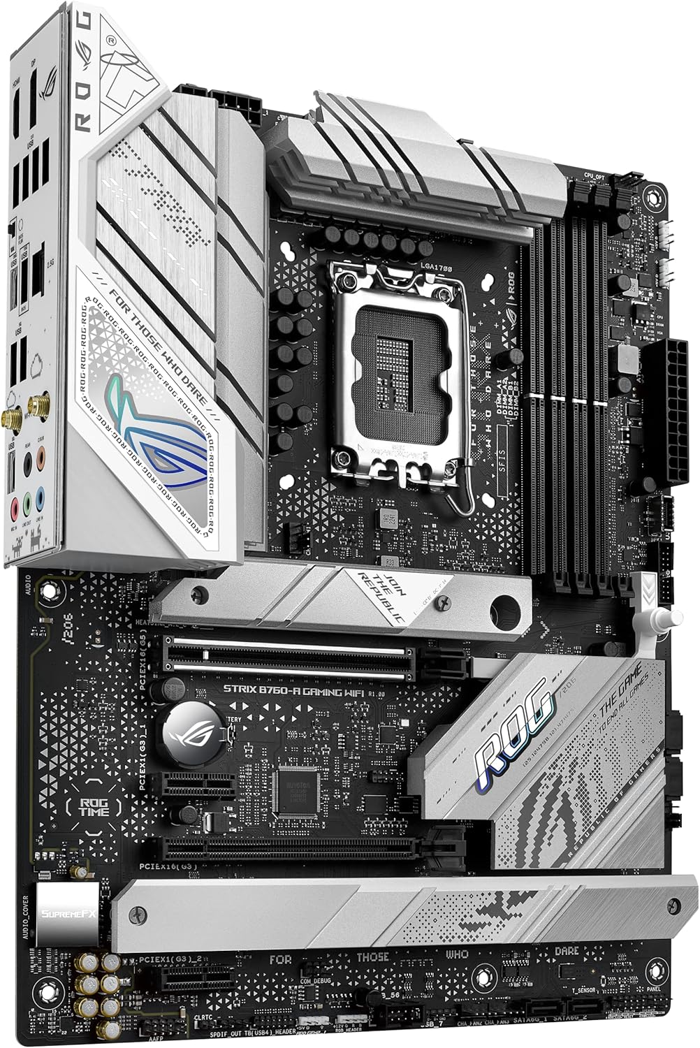 ASUS ROG Strix B760-A Gaming WiFi Intel® B760 (13th and 12th Gen) LGA 1700 White ATX Motherboard (Certified Refurbished) - Image 2