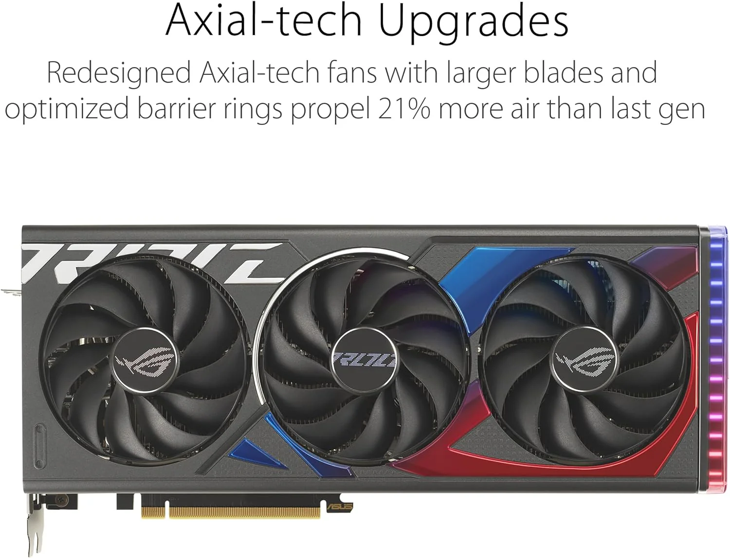 ASUS ROG Strix GeForce RTX 4060 OC Edition Gaming Graphics Card (PCIe 4.0, 8GB GDDR6, DLSS 3, HDMI 2.1a, DisplayPort 1.4a, Axial-tech Fan Design, Aura Sync, 0dB Technology) (Certified Refurbished) - Image 11