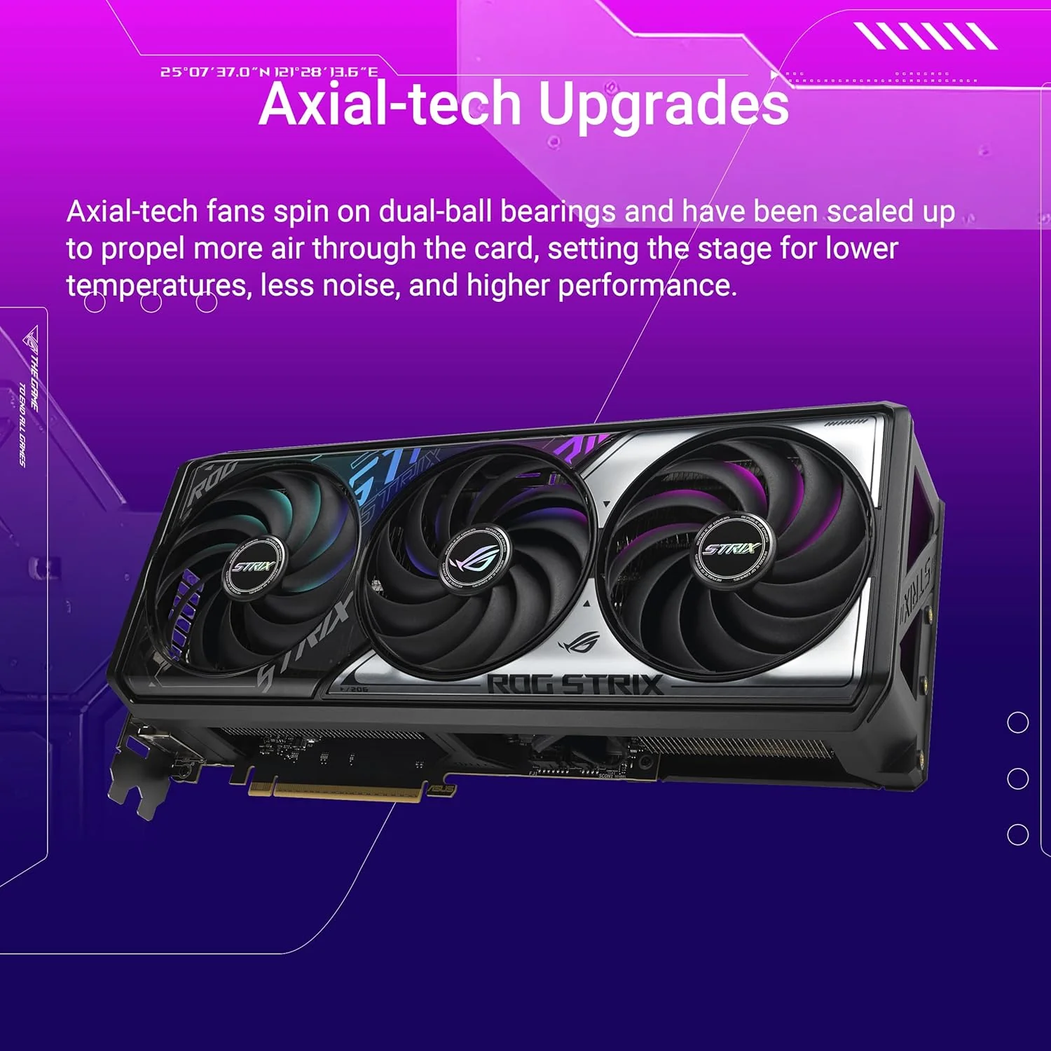 ASUS ROG Strix GeForce RTX 5070 Ti OC Edition 16GB GDDR7 Graphics Card (PCIe 5.0, 16GB GDDR7, HDMI/DP 2.1, 3.2-Slot, Axial-tech Fans, MaxContact Design with Vapor Chamber) (Certified Refurbished) - Image 3