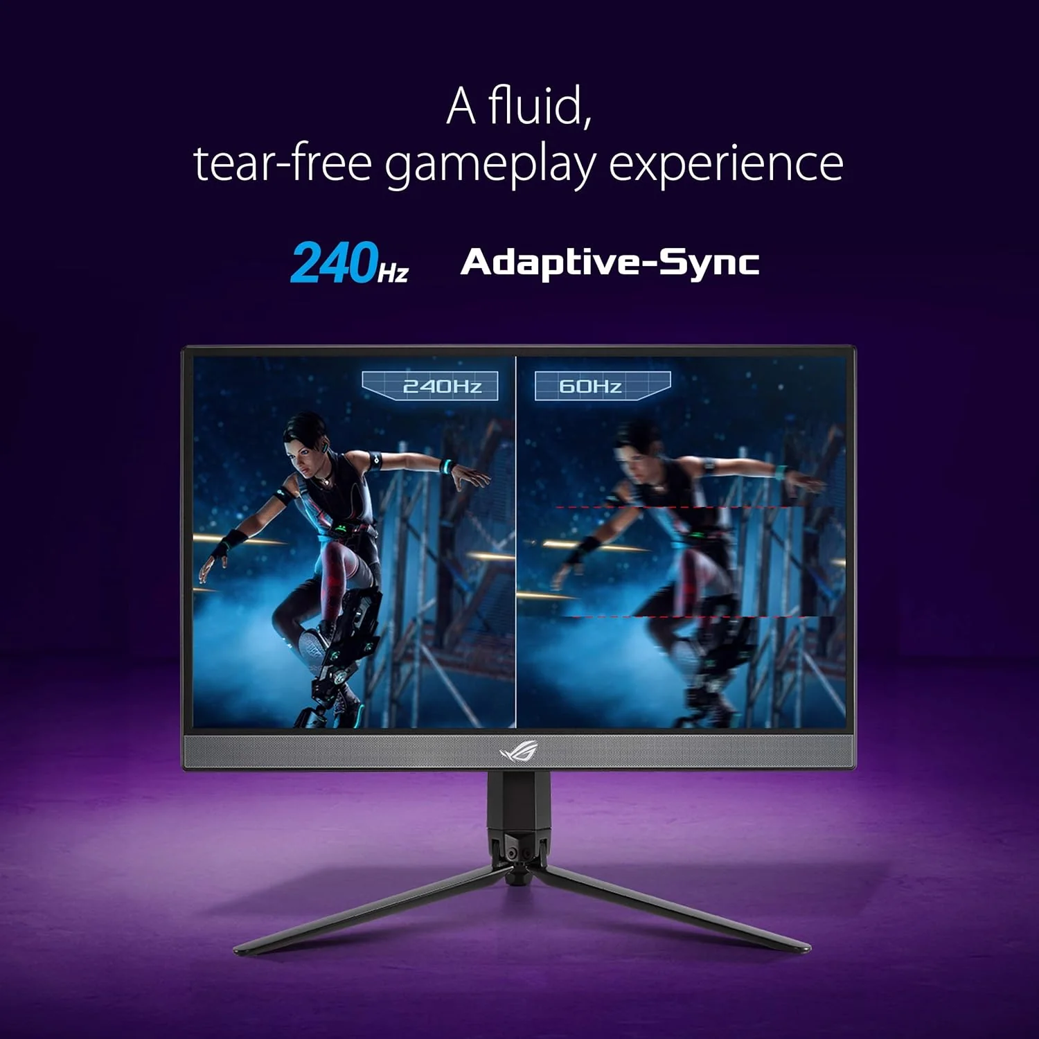 Asus ROG Strix XG17AHP 17.3” Portable Gaming Monitor, 1080P Full HD, IPS, 240Hz (Supports 144Hz), Adaptive-Sync, Eye Care, Micro-HDMI USB-C, ROG Tripod, Carrying Bag, 3 Hour Battery Life (Certified Refurbished) - Image 7