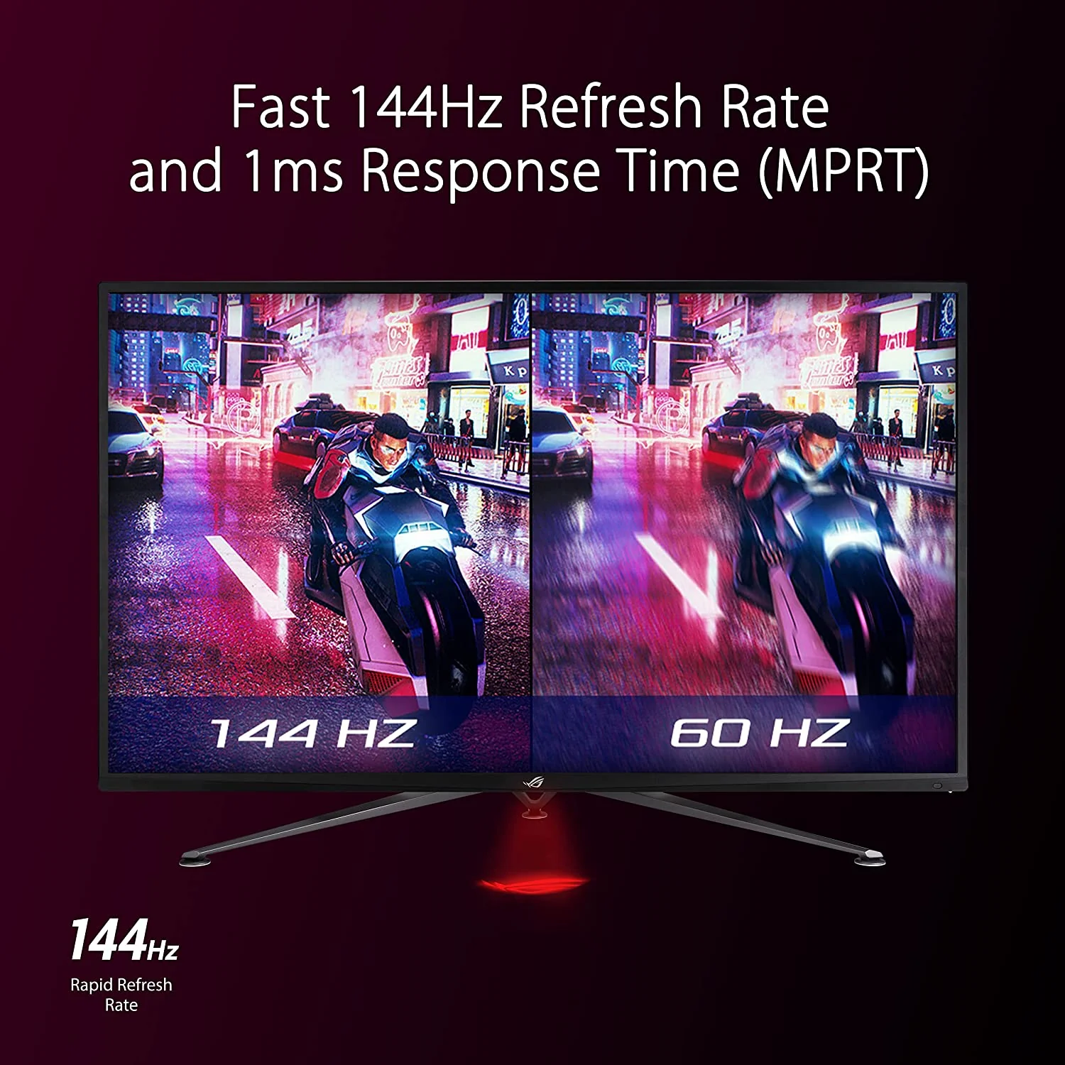 ASUS ROG Strix XG43UQ HDMI 2.1 Gaming Monitor - 43-inch 4K UHD (3840 x 2160), 144 Hz, 1ms MPRT, HDMI® 2.1, AMD FreeSync™ (Certified Refurbished) - Image 4