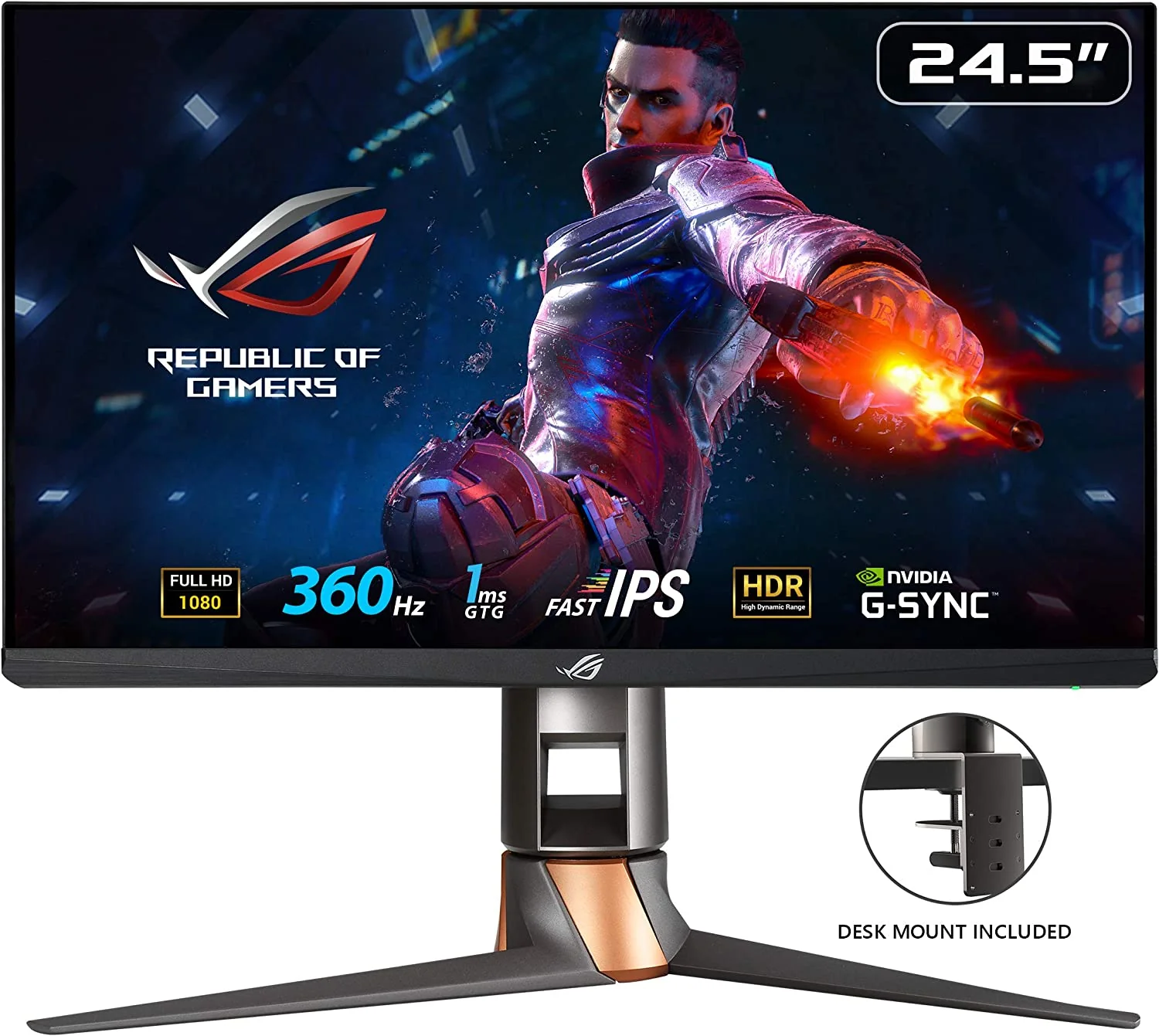 ASUS ROG SWIFT 360Hz PG259QNR eSports NVIDIA® G-SYNC® Gaming Monitor (Certified Refurbished) - Image 2