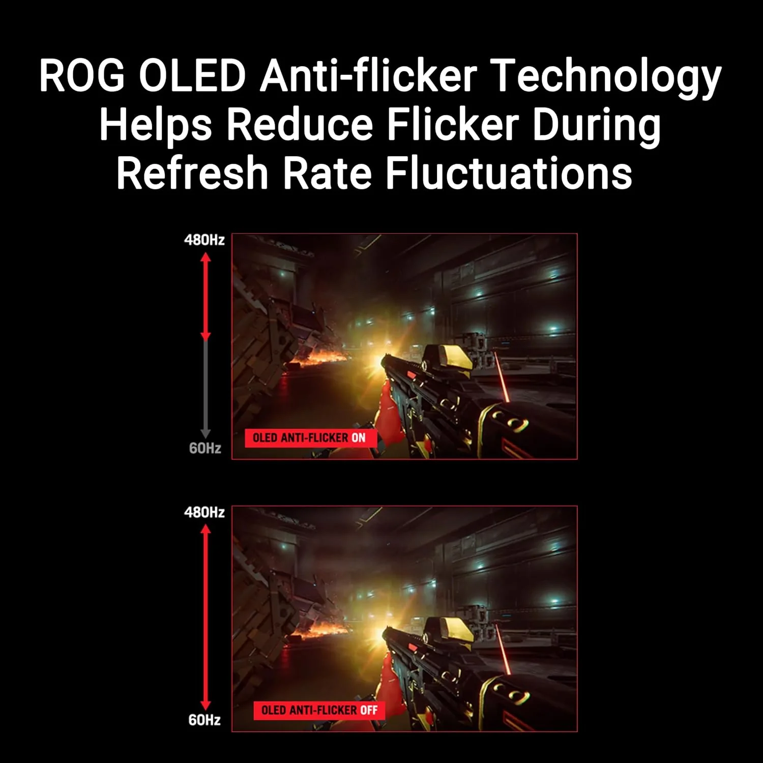 ASUS ROG Swift OLED 27” 1440P Gaming Monitor (PG27AQDP) - WOLED, QHD, 480Hz, 0.03ms, G-SYNC Compatible, Custom Heatsink, AI Assistant, DisplayHDR400 True Black, 99% DCI-P3, True 10-bit, DisplayWidget (Certified Refurbished) - Image 5
