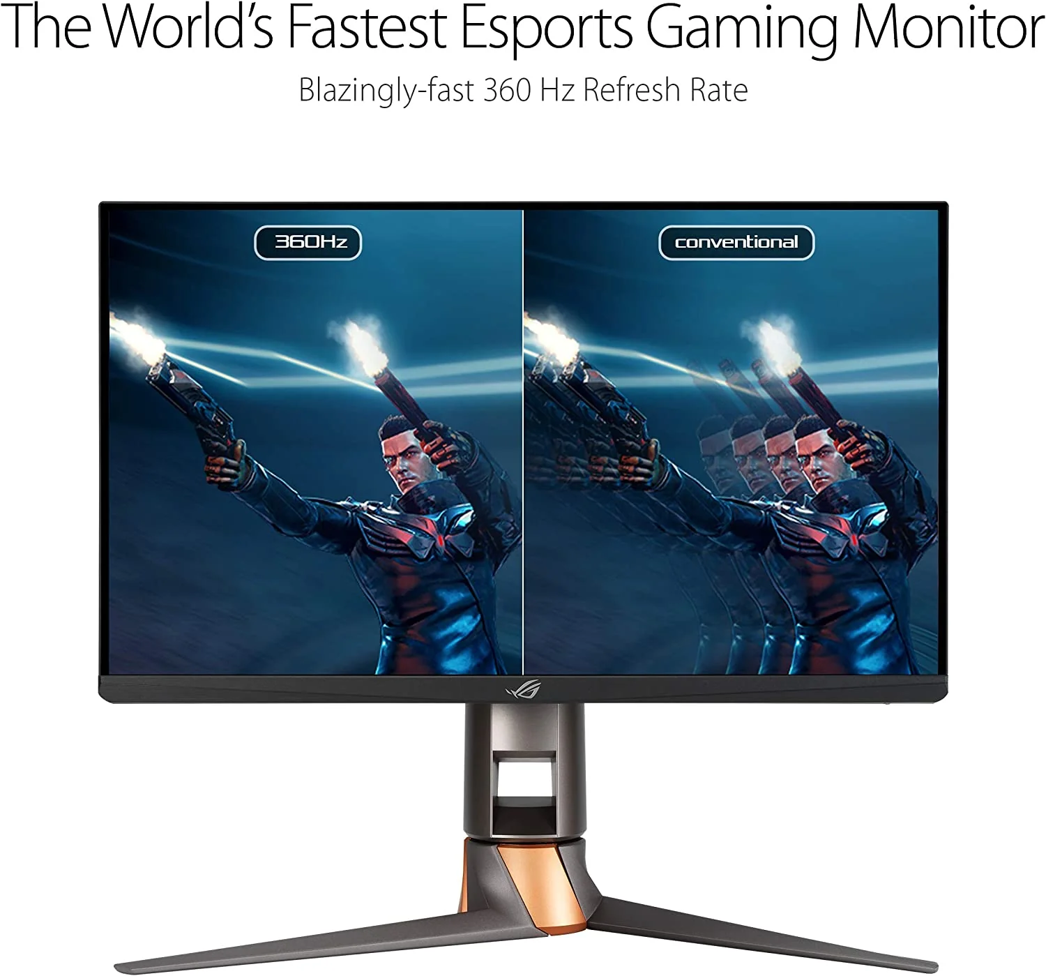 ASUS ROG Swift PG259QN eSports NVIDIA® G-SYNC® Gaming Monitor – 24.5 inch FHD (1920 x 1080), 360 Hz, Fast IPS, 1 ms (GTG), HDR, NVIDIA ULMB (Certified Refurbished) - Image 3