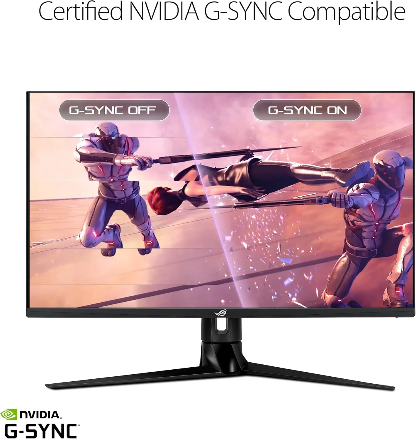 ASUS ROG Swift PG32UQ 32” 4K HDR 144Hz DSC HDMI 2.1 Gaming Monitor, UHD (3840 x 2160), IPS, 1ms, G-SYNC Compatible, Extreme Low Motion Blur Sync, Eye Care, DisplayPort, USB, DisplayHDR 600 (Certified Refurbished) - Image 5
