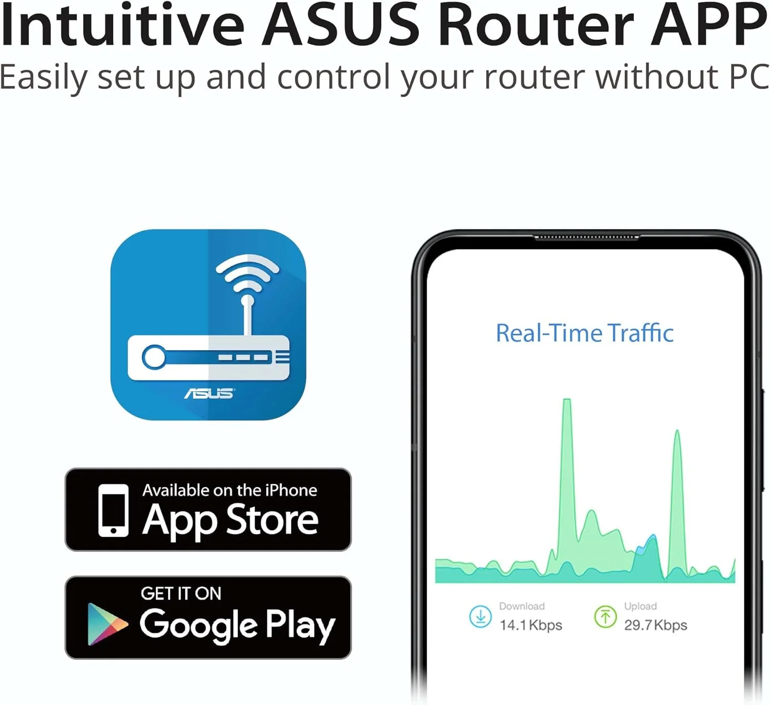 Asus RT-AX57 AX3000 Dual Band WiFi 6 (802.11ax) Router supporting MU-MIMO and OFDMA technology (Certified Refurbished) - Image 7
