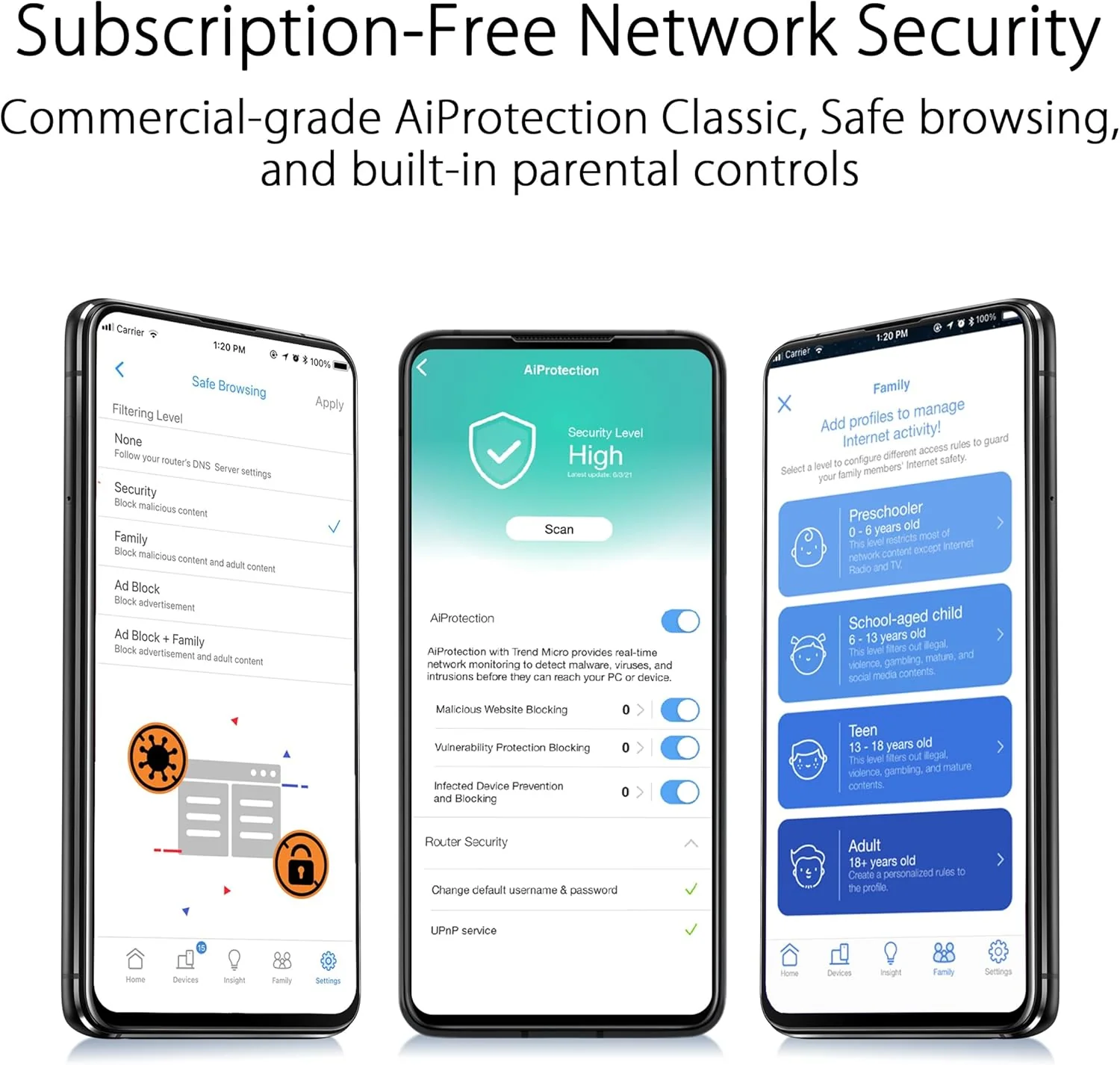 ASUS RT-AX57 GO - AX3000 Dual Band WiFi 6 (802.11ax) Travel Router, Support 4G/5G Mobile tethering&Public WiFi (WISP) Mode, Subscription-Free Network Security, VPN Features, AiMesh, Guest Portal (Certified Refurbished) - Image 9