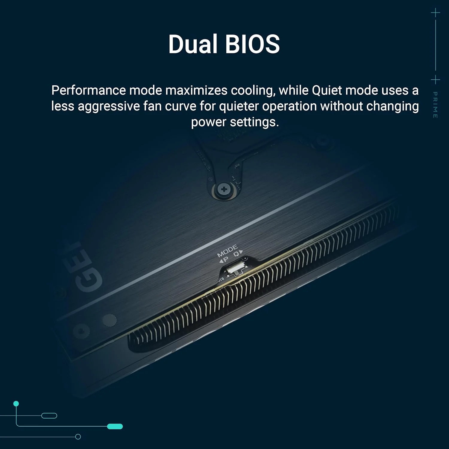 ASUS The SFF-Ready Prime GeForce RTX 5070 Ti 16GB GDDR7 Graphics Card (PCIe 5.0, 16GB GDDR7, HDMI/DP 2.1, 2.5-Slot, Axial-tech Fans, Dual BIOS) (Certified Refurbished) - Image 4