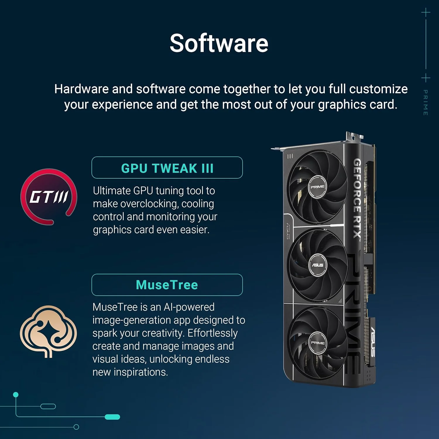 ASUS The SFF-Ready Prime GeForce RTX 5070 Ti OC Edition 16GB GDDR7 Graphics Card (PCIe 5.0, 16GB GDDR7, HDMI/DP 2.1, 2.5-Slot, Axial-tech Fans, Dual BIOS) (Certified Refurbished) - Image 8
