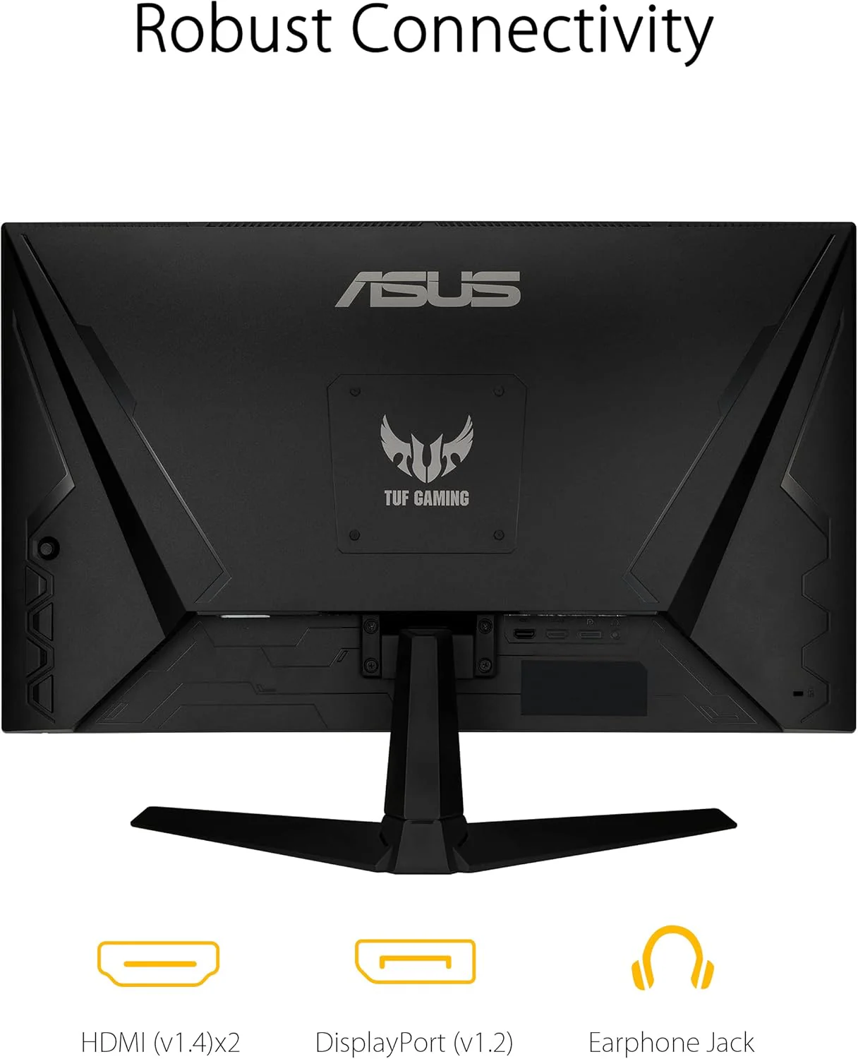 ASUS TUF Gaming 27” 1080P Gaming Monitor (VG277Q1A) - Full HD, 165Hz (Supports 144Hz), 1ms, Extreme Low Motion Blur, FreeSync Premium, Shadow Boost, Eye Care, HDMI, DisplayPort, Tilt Adjustable (Certified Refurbished) - Image 2
