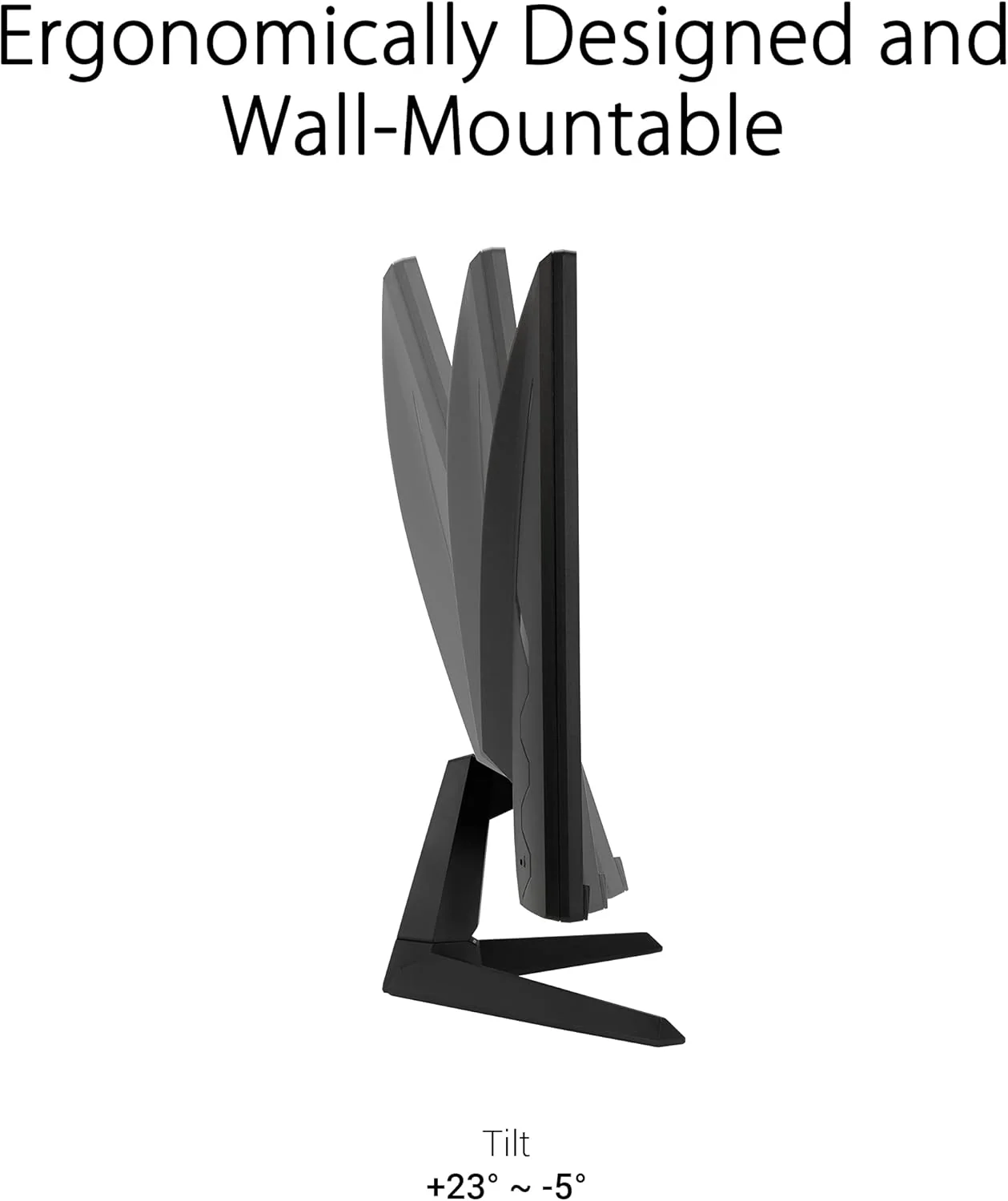 ASUS TUF Gaming 27” 1080P Gaming Monitor (VG277Q1A) - Full HD, 165Hz (Supports 144Hz), 1ms, Extreme Low Motion Blur, FreeSync Premium, Shadow Boost, Eye Care, HDMI, DisplayPort, Tilt Adjustable (Certified Refurbished) - Image 3