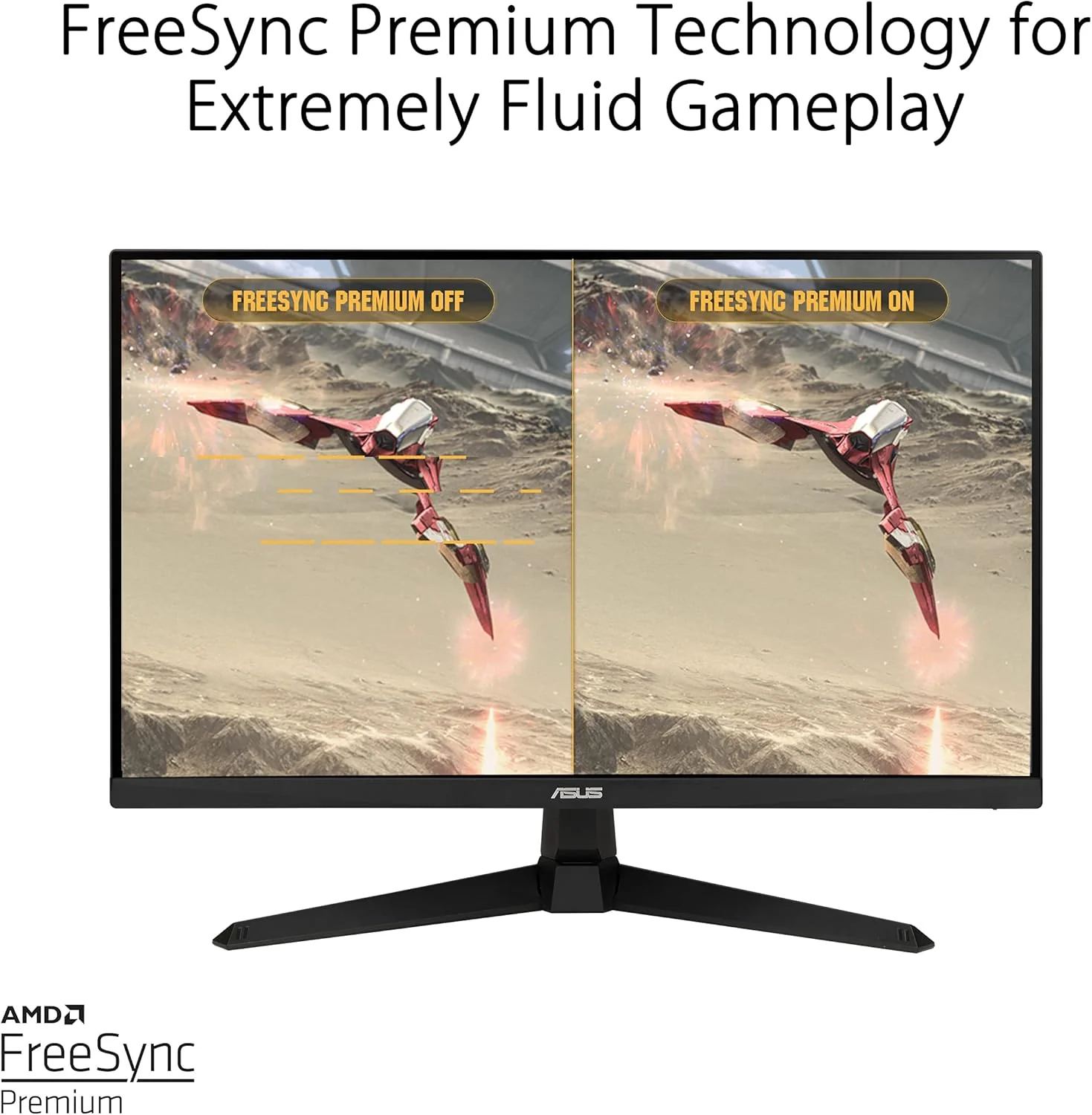 ASUS TUF Gaming 27” 1080P Gaming Monitor (VG277Q1A) - Full HD, 165Hz (Supports 144Hz), 1ms, Extreme Low Motion Blur, FreeSync Premium, Shadow Boost, Eye Care, HDMI, DisplayPort, Tilt Adjustable (Certified Refurbished) - Image 4